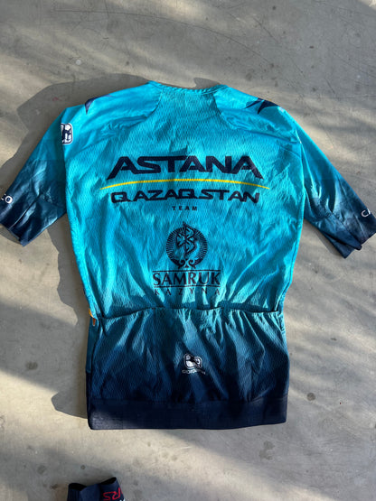 Astana | Giordana Bundle - Jersey & Bibs | S | Rider-Issued Pro Team Kit