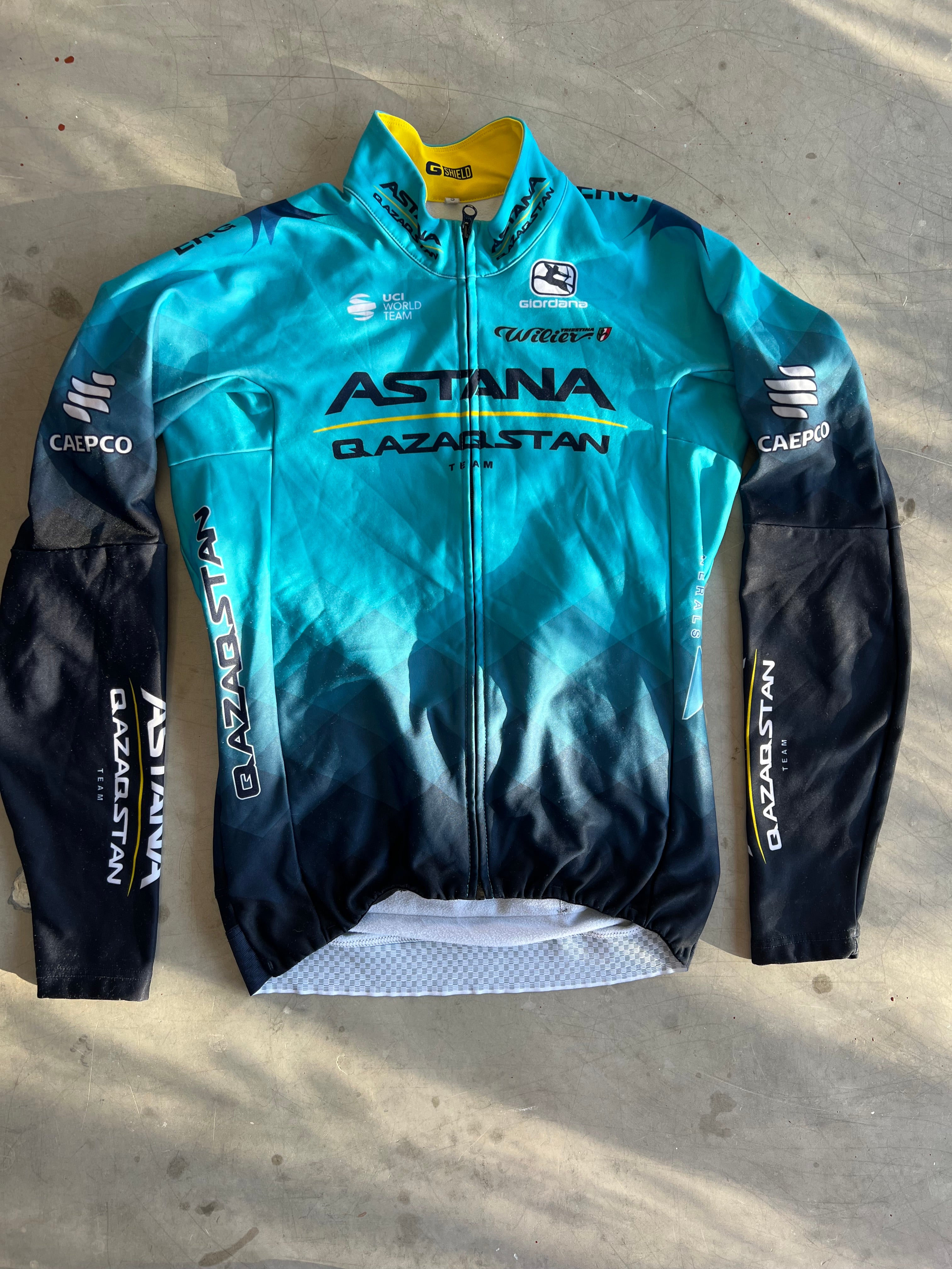 Astana | Giordana Bundle - Thermal Jersey & Bibs | S | Rider-Issued Pro Team Kit
