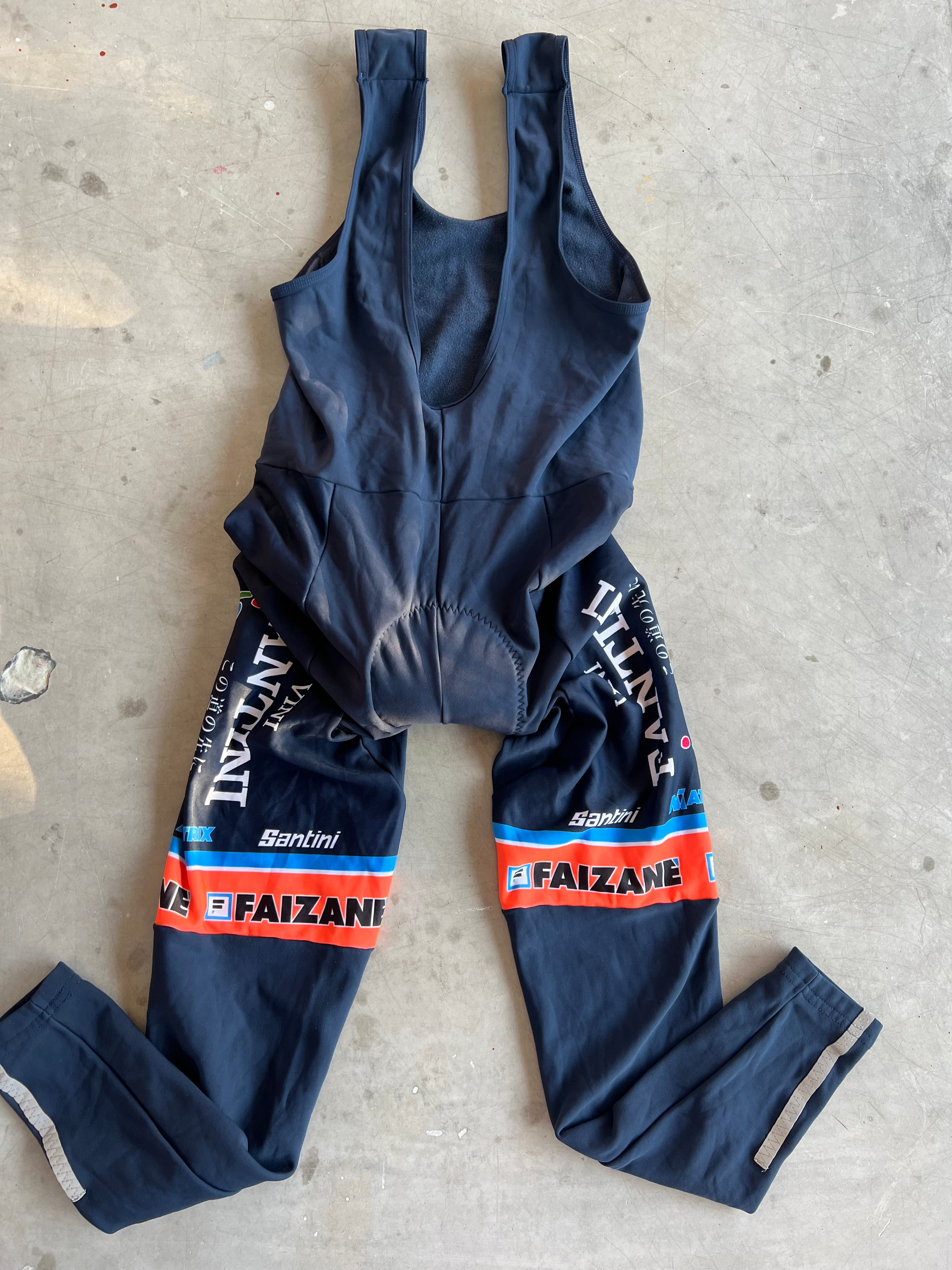 Nippo Fantini | Santini Bundle - Long Sleeve Jersey and Thermal Padded Tights | S | Rider-Issued Pro Team Kit