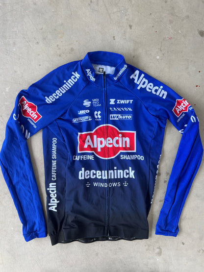 Alpecin Deceuninck Men | Kalas Winter Bundle - Thermal Jersey, Gilet, Padded Tights | L | Rider-Issued Pro Team Kit