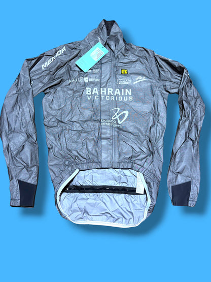 Heavy Rain Jacket - Reflective Silver | Bahrain Victorious | Alé Pro Cycling Kit