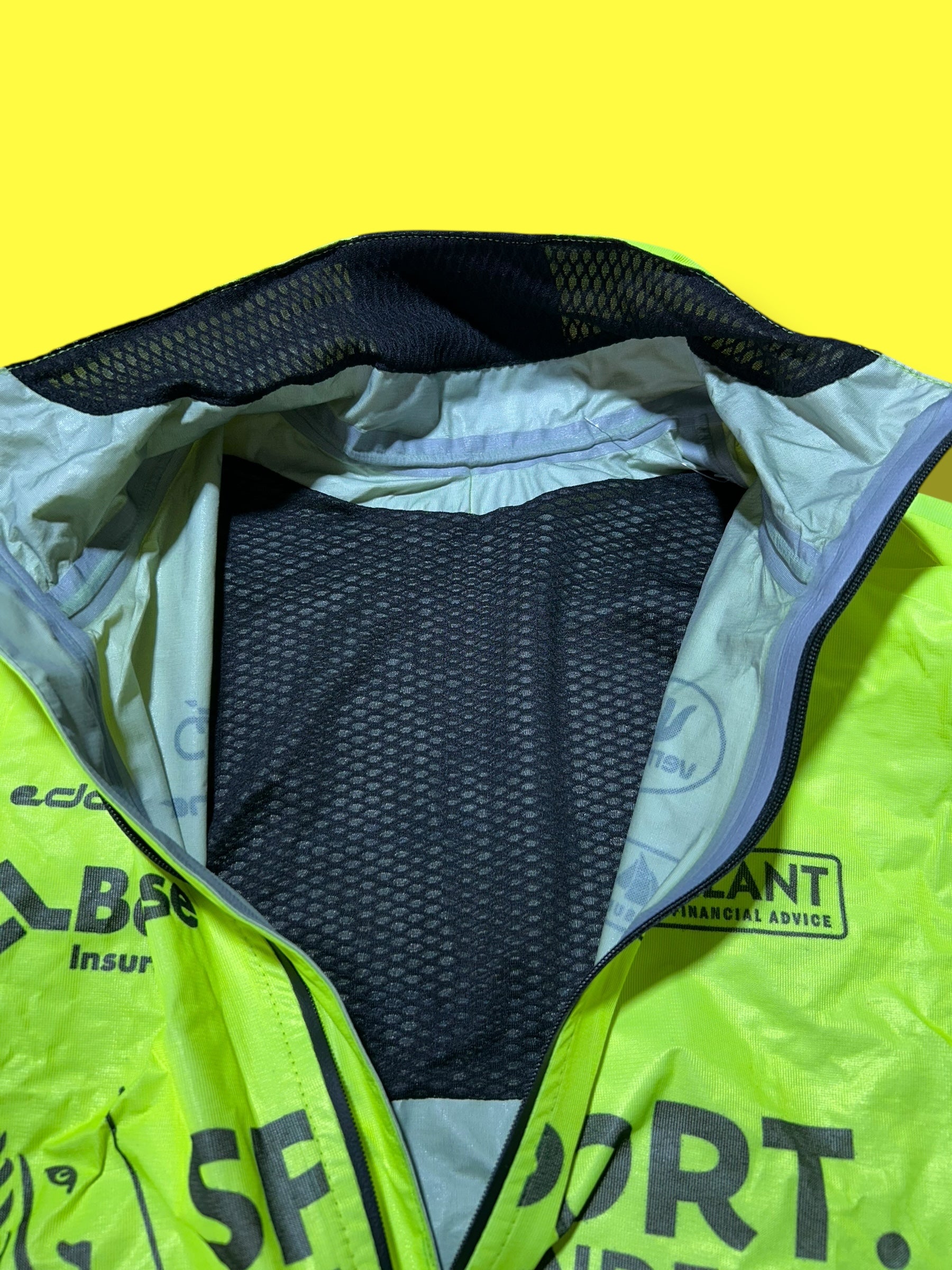 Waterproof Jacket Cape Rain  Windproof  | Vermarc |  Flanders Baloise| Pro Cycling Kit