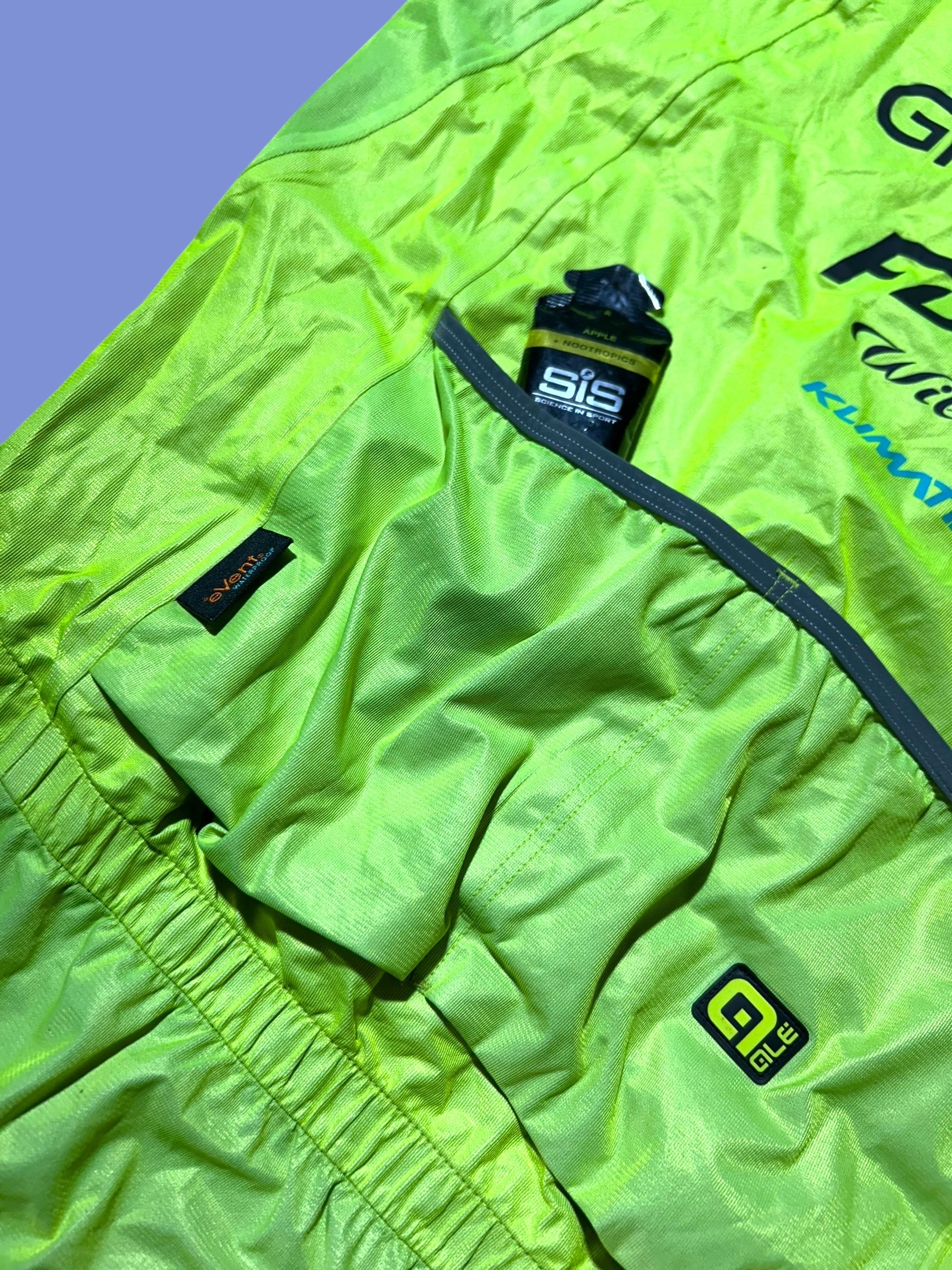 Rain Jacket Windproof Packable Lightweight | Ale |FDJ| Pro Cycling Kit