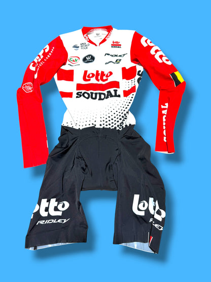 TT Suit Aerosuit Race Suit Caleb Ewan |Lotto Soudal |Vermarc Pro Cycling Kit