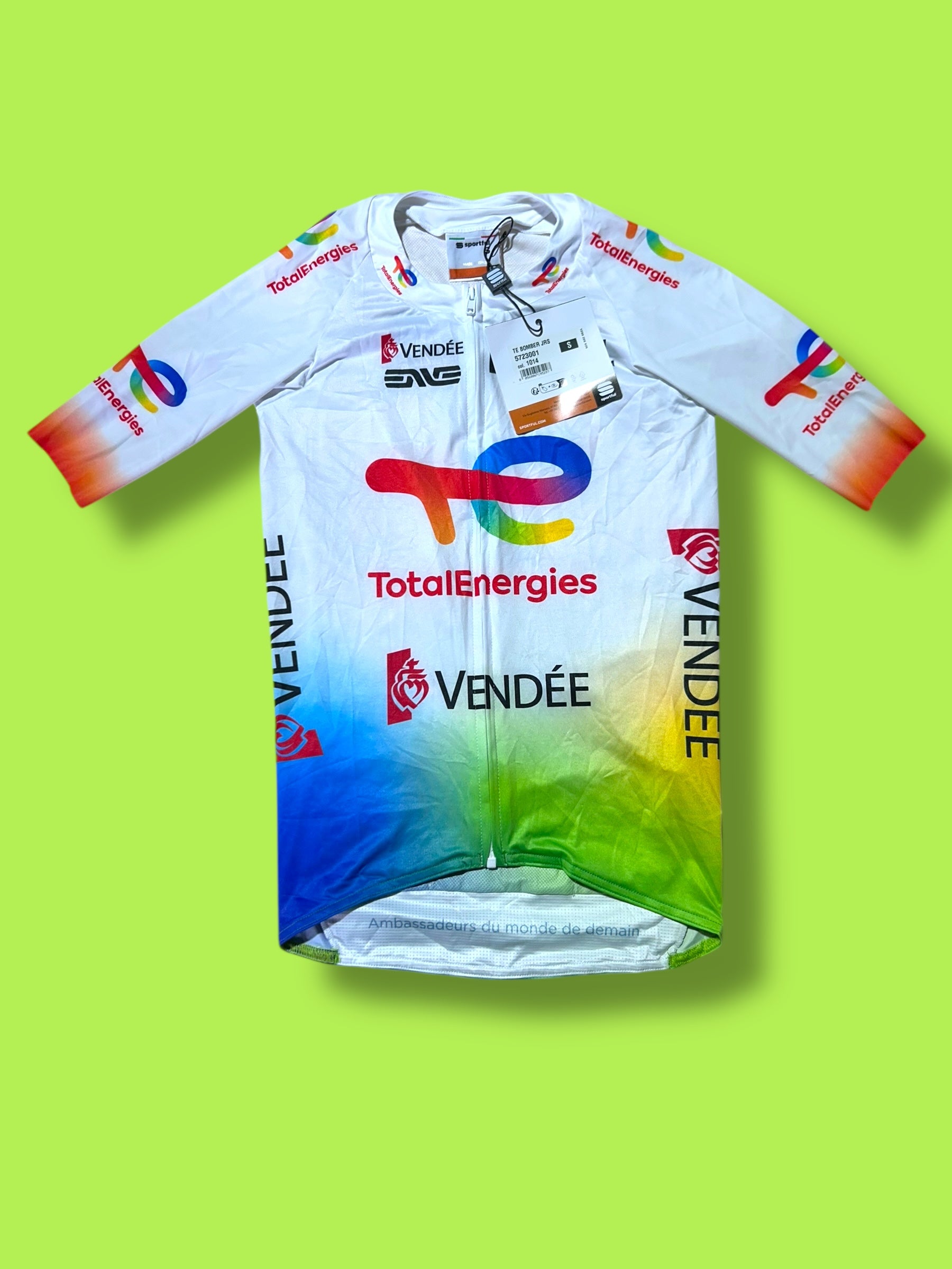Bomber Jersey Short Sleeve TE  Road Racing | Sportful |  Total Direct Energies| Pro Cycling Kit