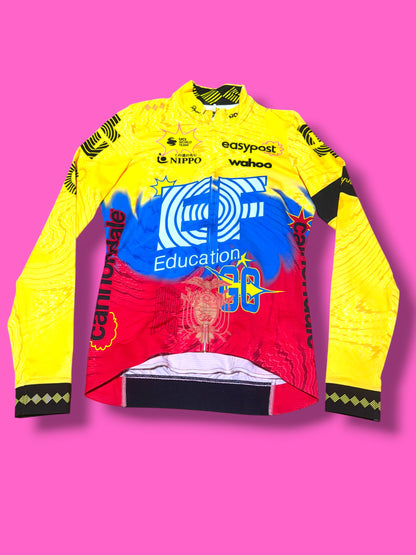 National Champion Long Sleeve Jersey Richard Carapaz Pro Team Midweight | EF Education First | Rapha Men's Pro Kit
