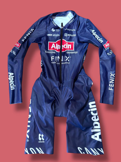 TT Time Trial Suit  Racesuit lightweight  Number  Pockets | Alpecin Deceuninck Kalas| Pro Cycling Kit