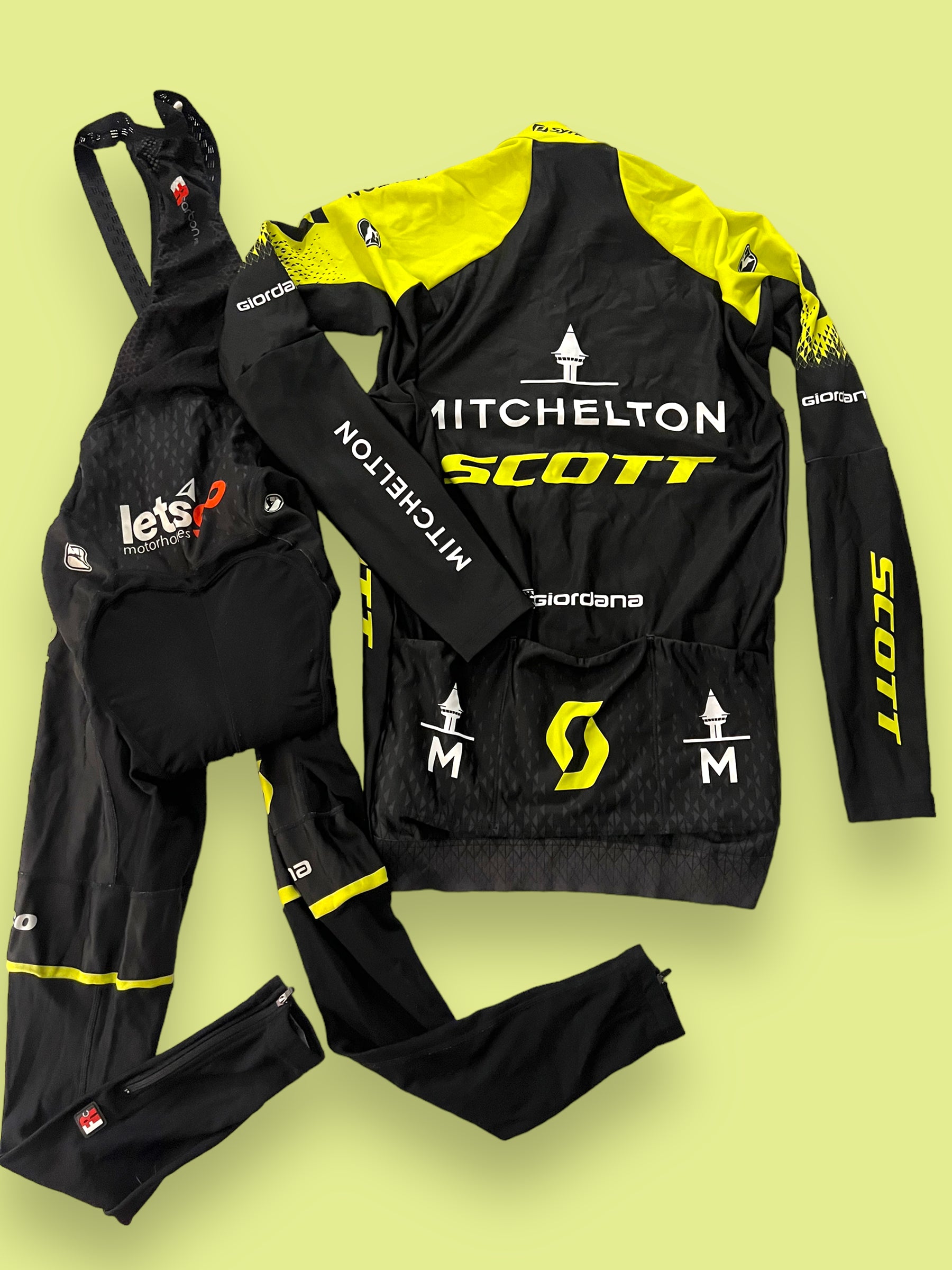 Cycling Kit Bundle - Winter Jersey & Thermal Bib Tights | Giordana | Mitchelton Scott Pro Team | Pro Cycling Kit