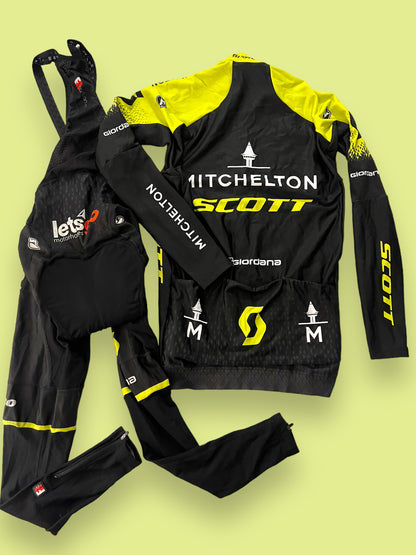 Cycling Kit Bundle - Winter Jersey & Thermal Bib Tights | Giordana | Mitchelton Scott Pro Team | Pro Cycling Kit