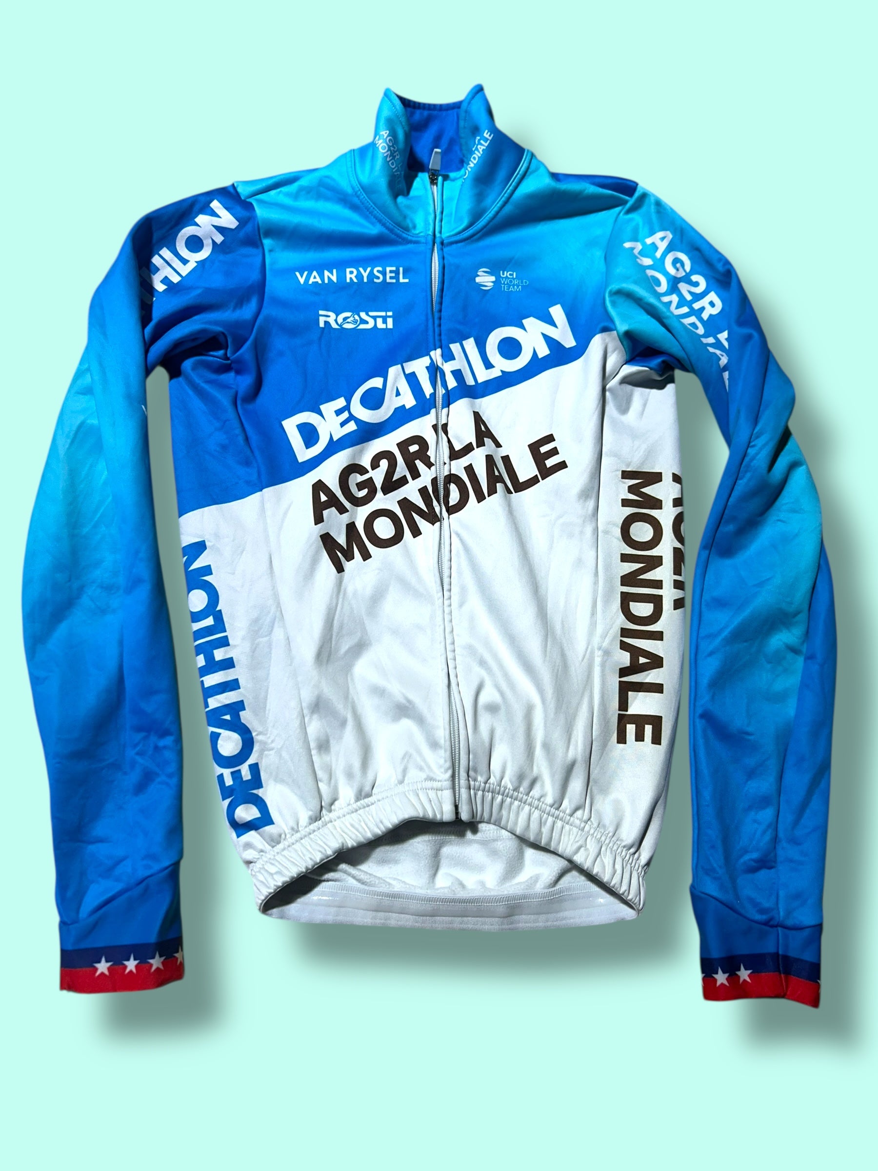 Winter Jacket  WARBASSE USA Thermal Windproof Waterproof Long Sleeve Jersey|Decathlon AG2R La Mondiale|Rosti|Pro Cycling Kit