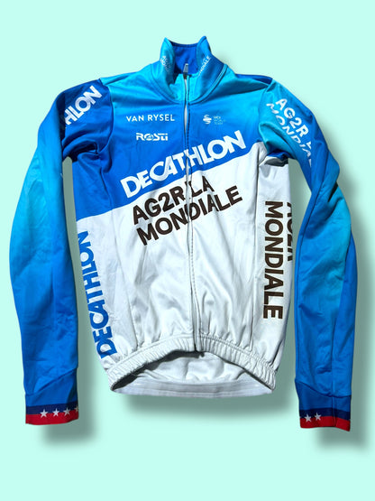 Winter Jacket  WARBASSE USA Thermal Windproof Waterproof Long Sleeve Jersey|Decathlon AG2R La Mondiale|Rosti|Pro Cycling Kit