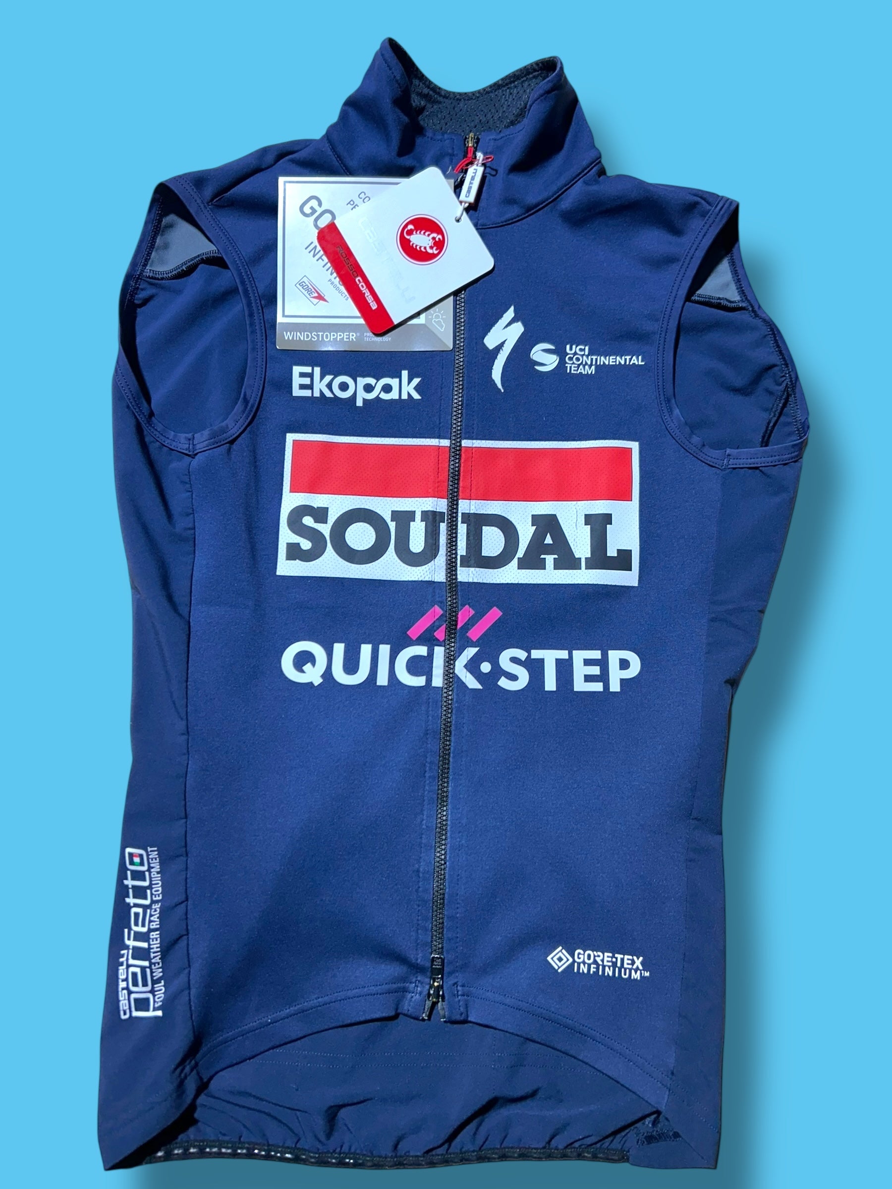 Perfetto RoS 2 Vest Gilet  Winter Wet Cold   | Castelli |  Soudal Quick-Step| Pro Cycling Kit