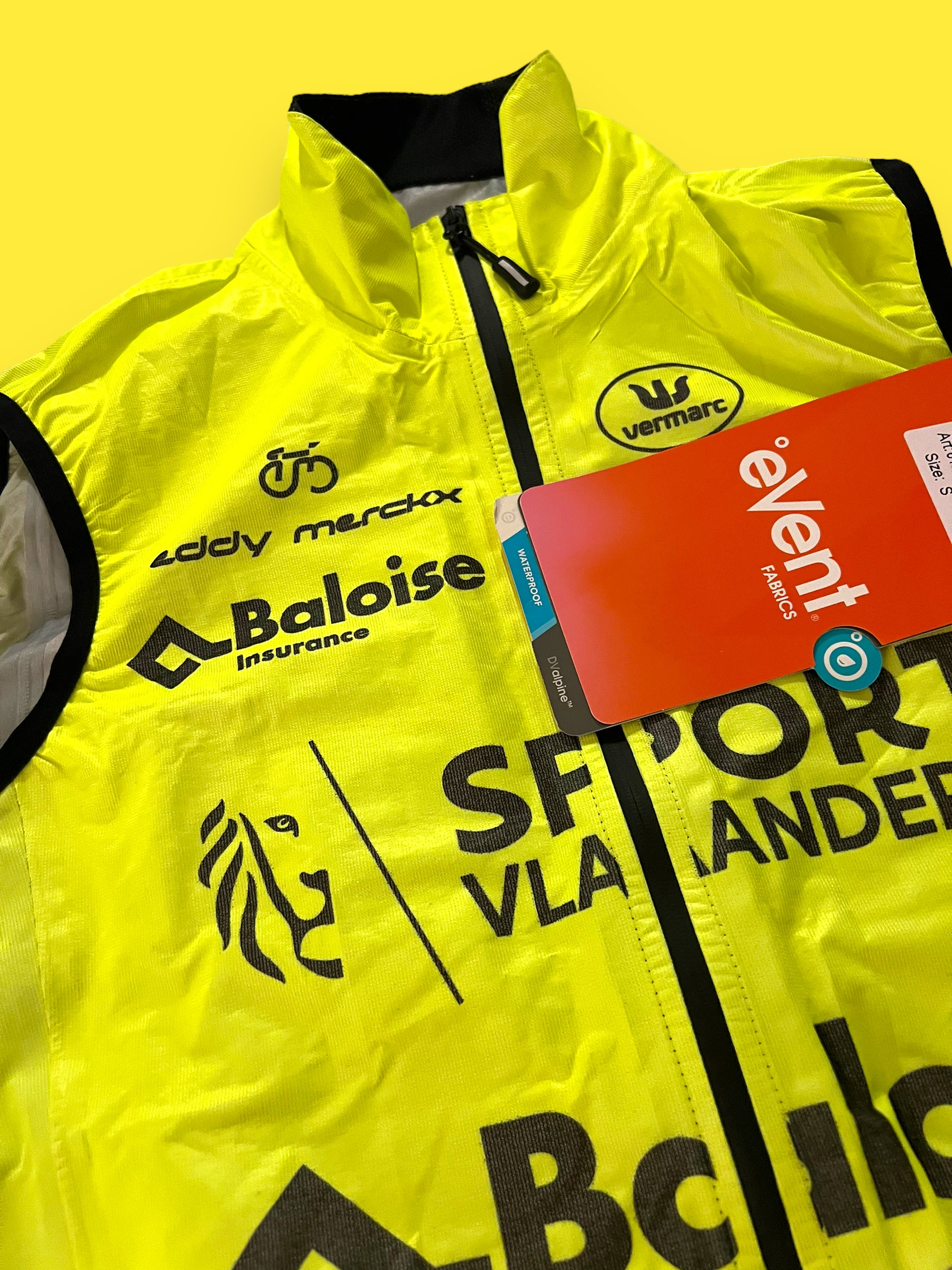 Rain Vest / Gilet | Vermarc | Sport Vlaanderen / Baloise | Pro Cycling Kit