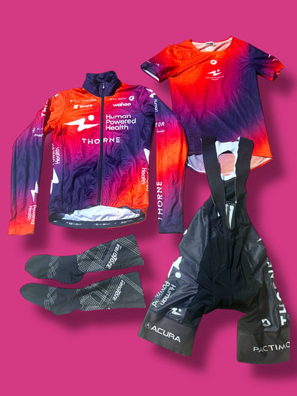Thermal Winter Jersey, Bib shorts, Base Layer, Gloves and Aero Socks Bundle| Human Powered Health HPH  | Pactimo  | Pro Cycling Kit