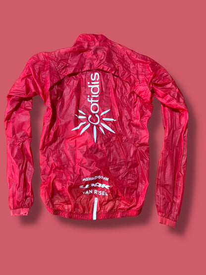 Rain Cape Packable  Rider Issued Winter WIndstopper|  Van Rysel |  Cofidis| Pro Cycling Kit