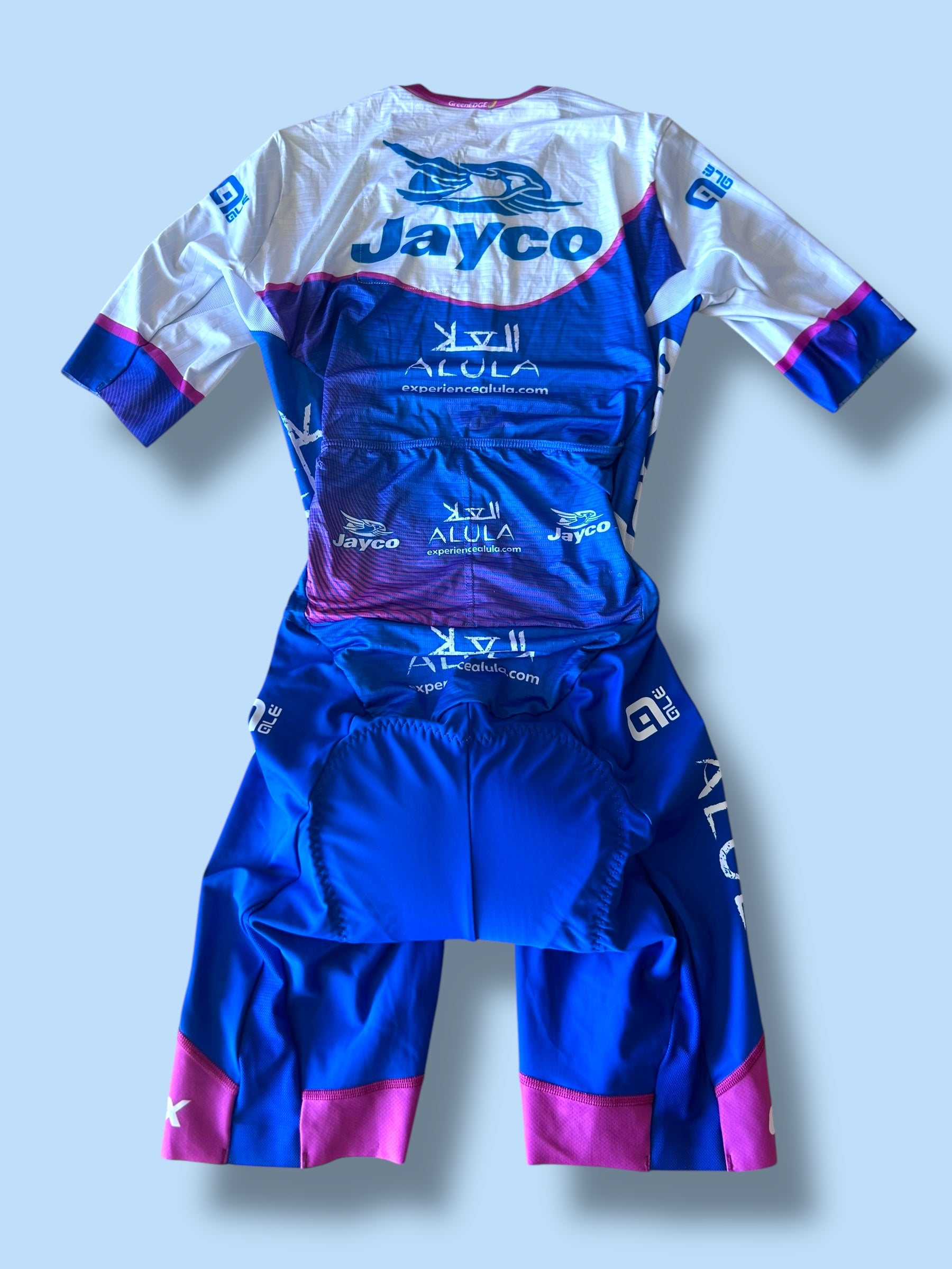 Aerosuit Road Racing Triathlon Roadsuit Womens| Ale |  Jayco Alula| Pro Cycling Kit
