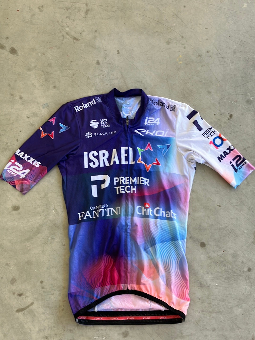 選手支給品 イスラエルプレミアテック ロードスーツ スキンスーツ ekoi プロ Short Sleeve Aero Jersey Cycling | Ekoi | Blue | Israel Premier