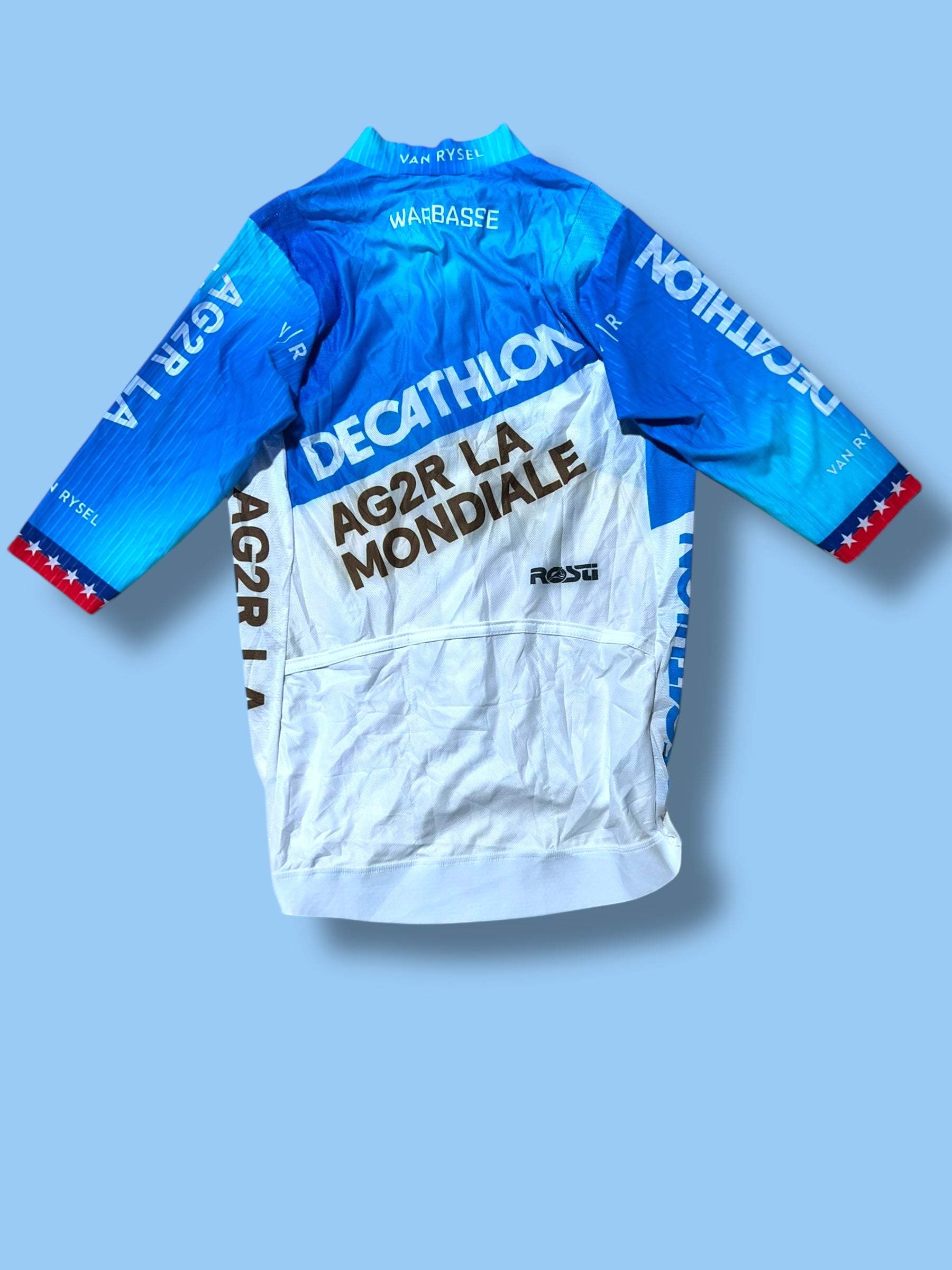 Aero Jersey WARBASSE USA Short Sleeve Racing Maillot   | Decathlon AG2R La Mondiale  | Rosti | Pro Cycling Kit