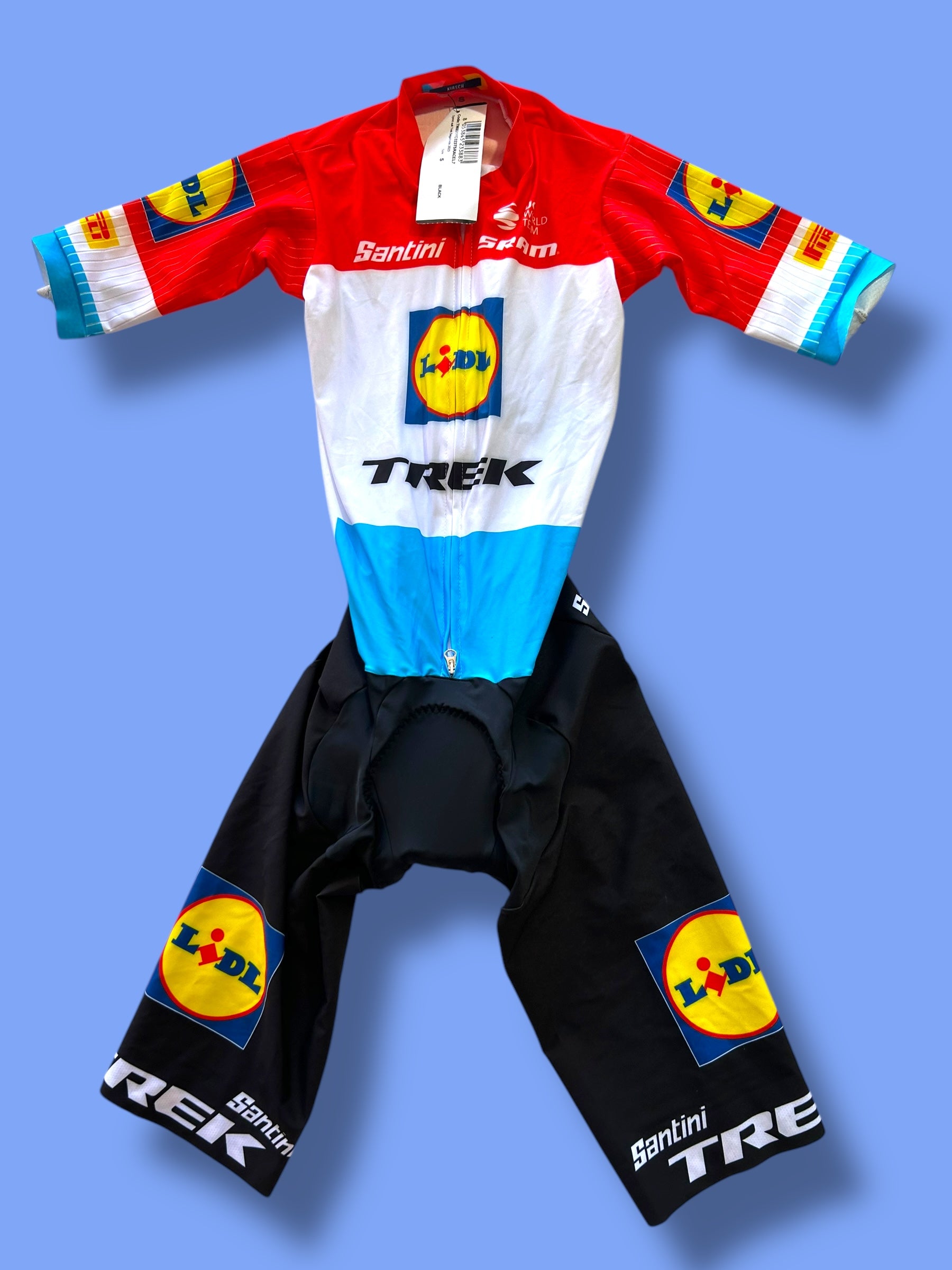 Aero Suit Roadsuit Sprint Suit | Santini | Lidl Trek | Pro Cycling Kit