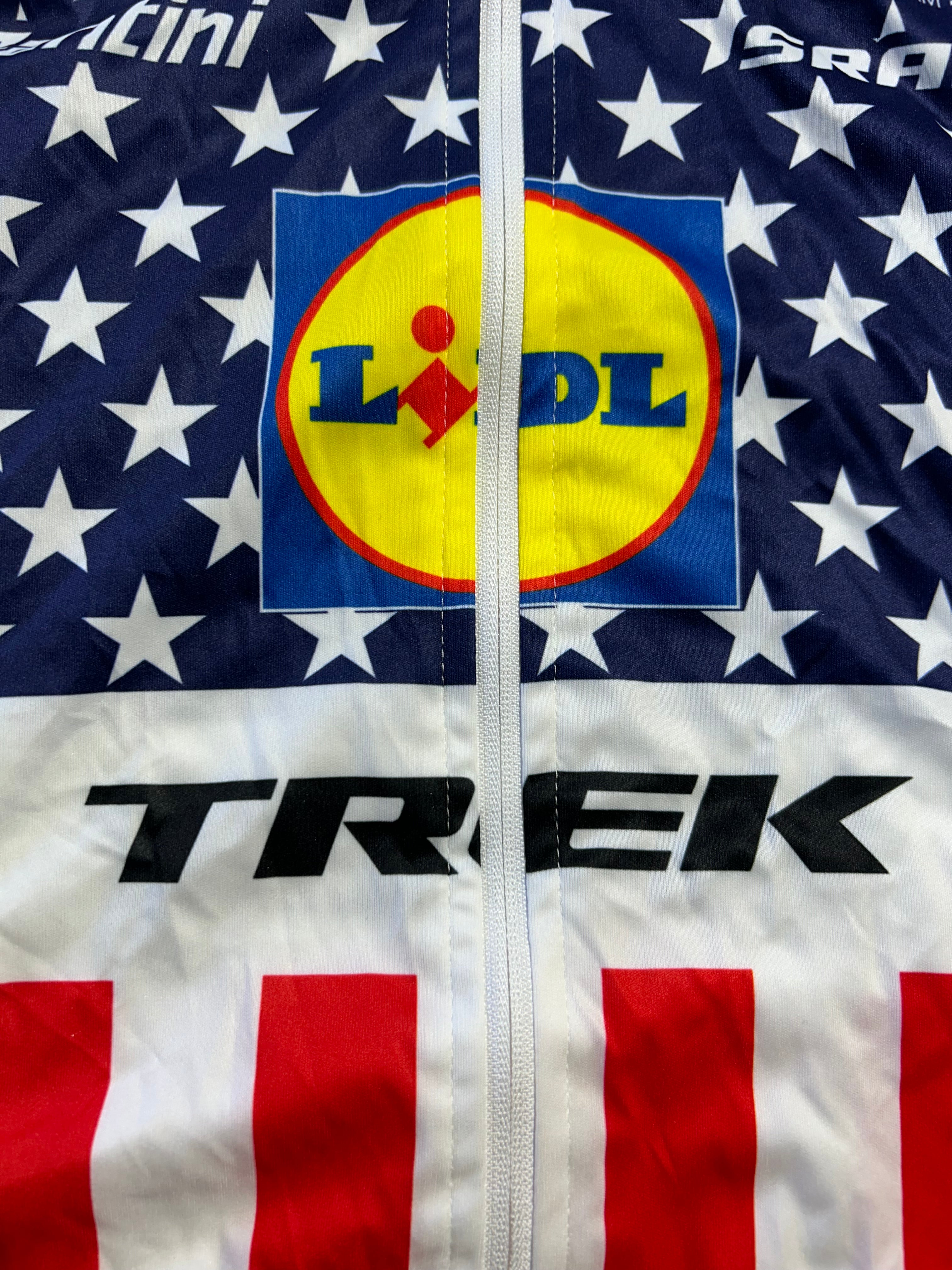 Wind Vest Team Issued Gilet USA National Champion | Santini | Lidl  Trek | Pro Cycling Kit