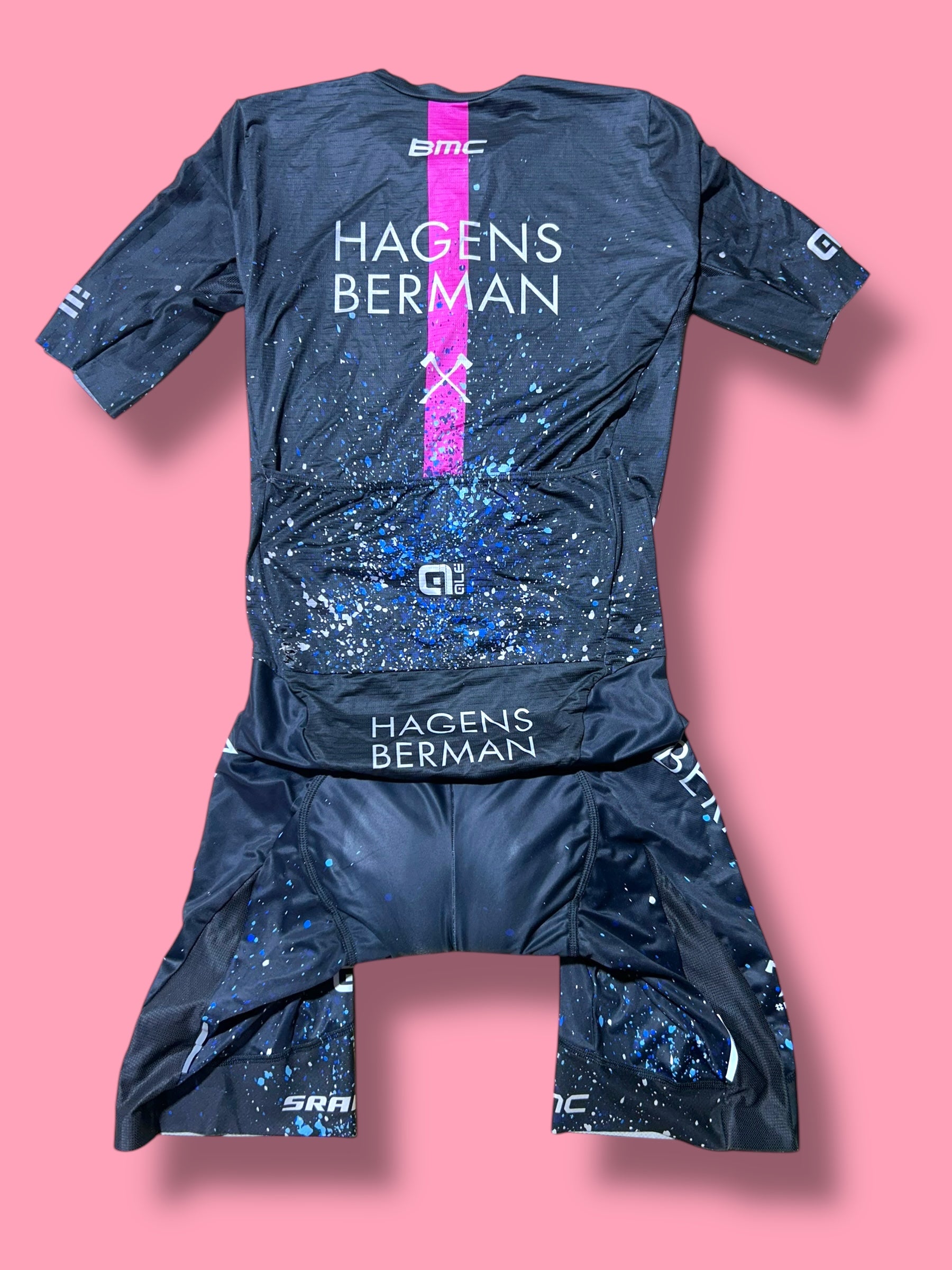 Race Suit Aerosuit Sprintsuit Pockets Rider Issued |Hagens Bermans Ale| Pro Cycling Kit