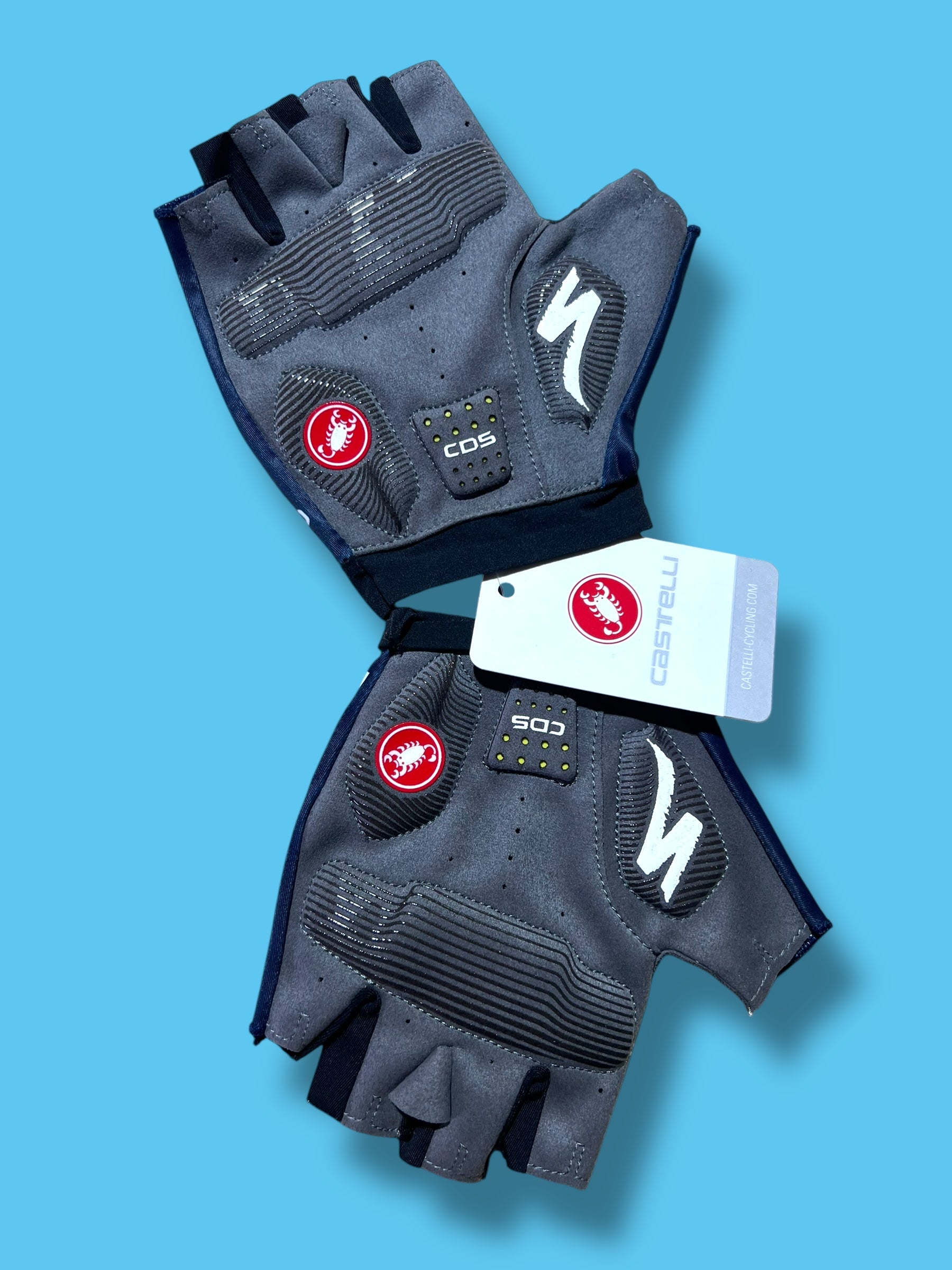 Competitzione 2 Gloves Race Mitts Padded   | Castelli |  Soudal Quick-Step| Pro Cycling Kit