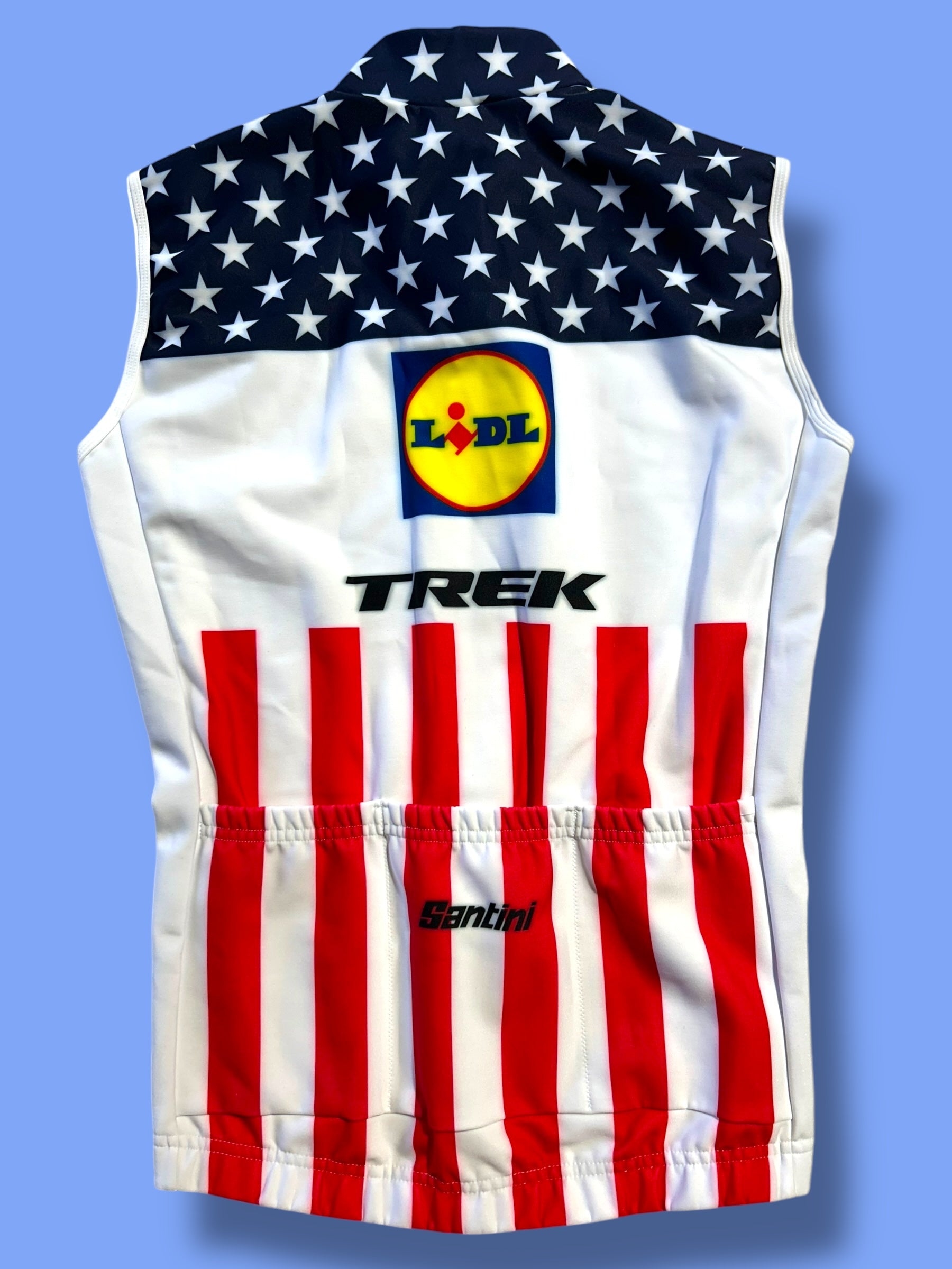 Thermal Vest  Team Issued USA National Champion Gilet | Santini | Lidl Trek | Pro Cycling Kit