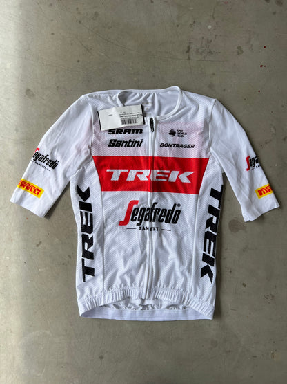 Trek Segafredo | Santini Short Sleeve Jersey | White | S | Rider-Issued Pro Team Kit