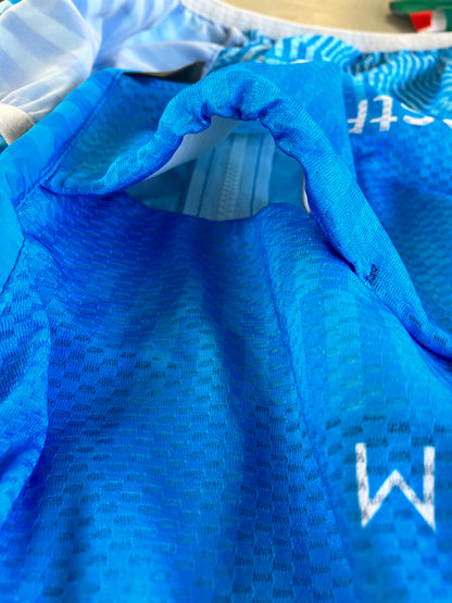 Eolo | Gobik Bundle - Jersey, Bibs, Gilet, Cap & Gloves | Blue, with BK buns | S | Rider-Issued Pro Team Kit
