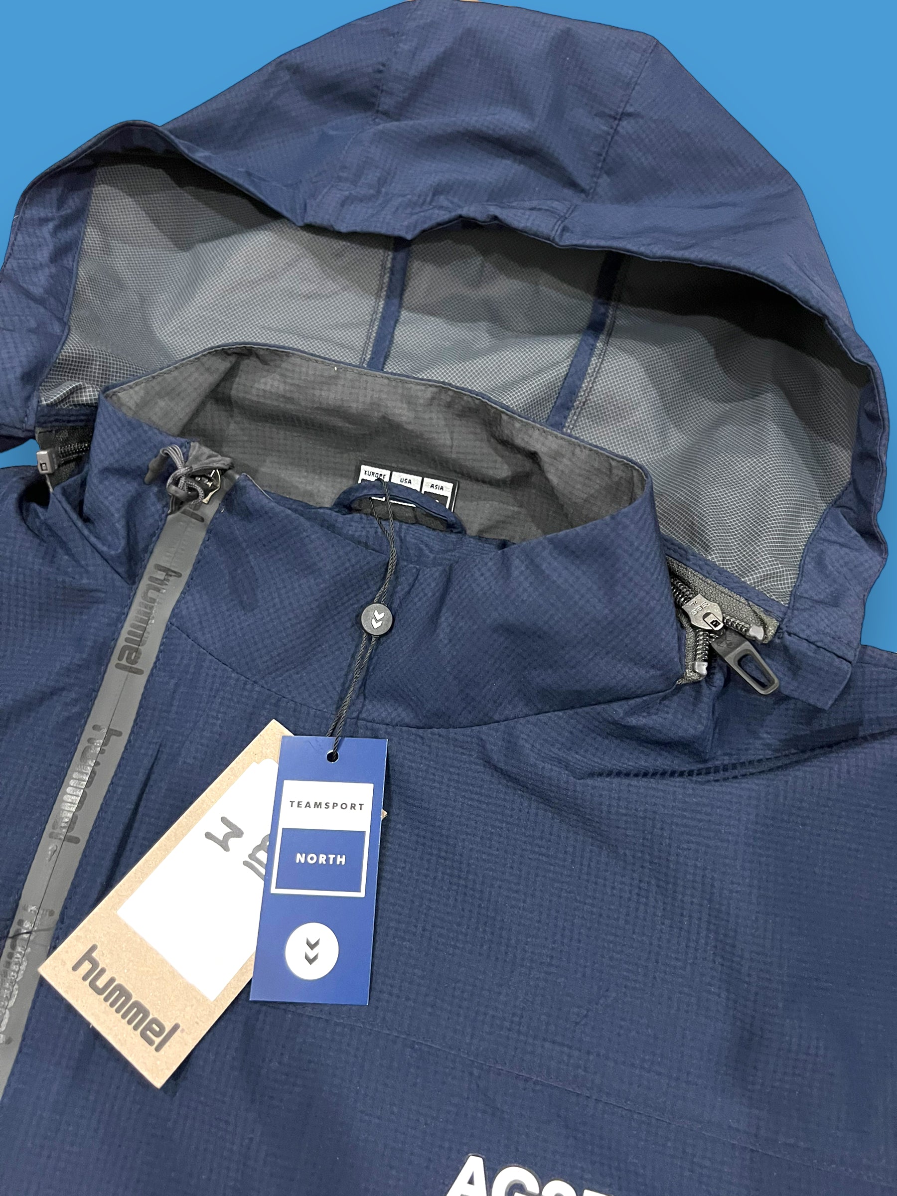 Casual Hooded Rain Jacket | Hummel | AG2R Citroen | Pro Cycling Kit