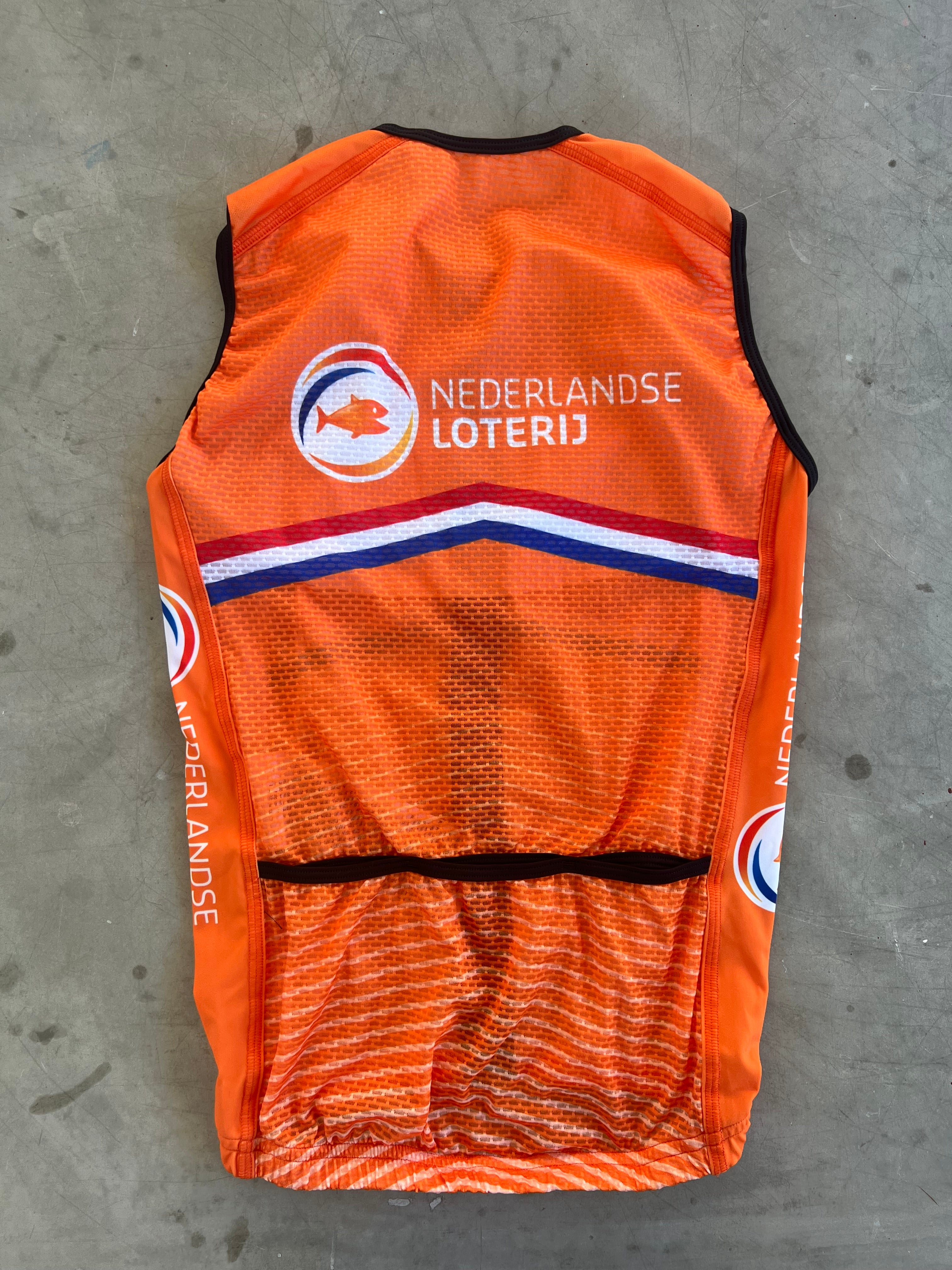 Dutch National Team Men | Bioracer Wind Vest / Gilet | XS | Rider-Issued Pro Team Kit