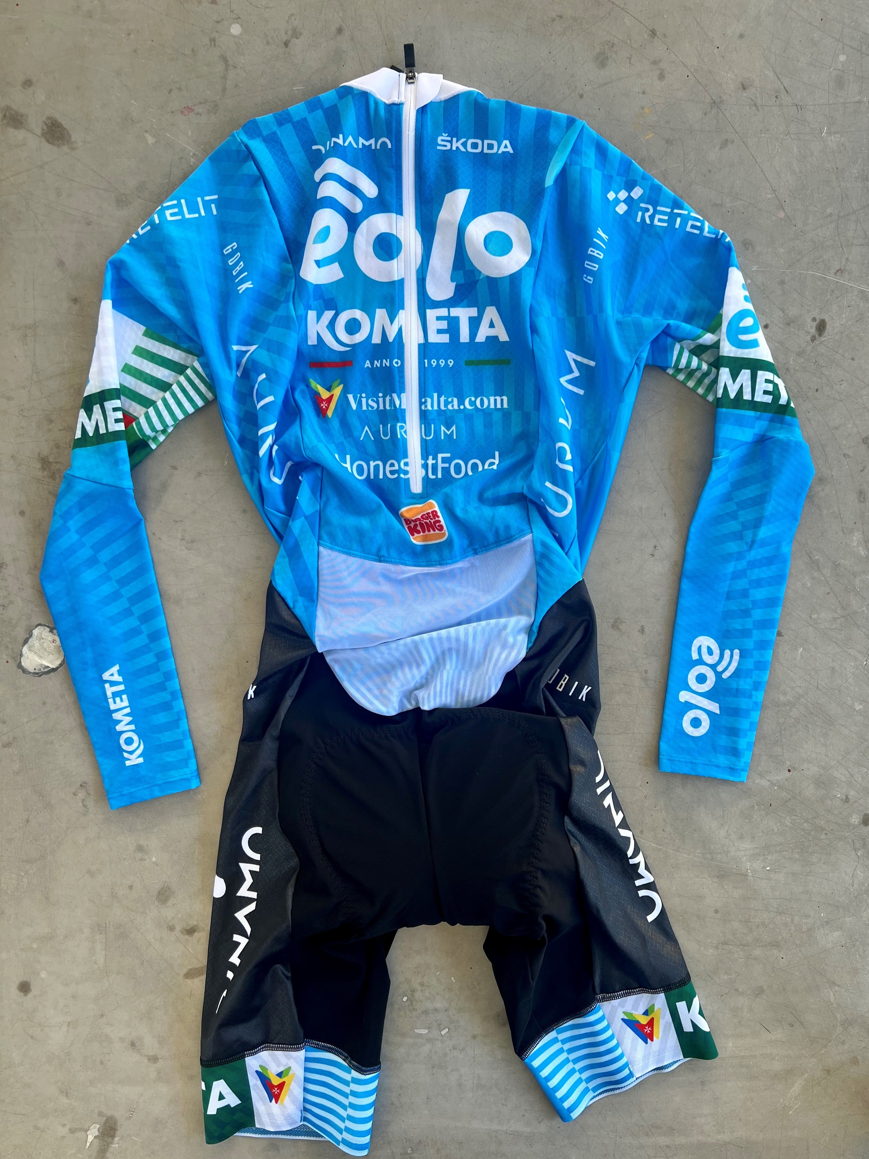 Eolo | Gobik Long Sleeve TT Suit | Blue, with BK Buns | S | Rider-Issued Pro Team Kit