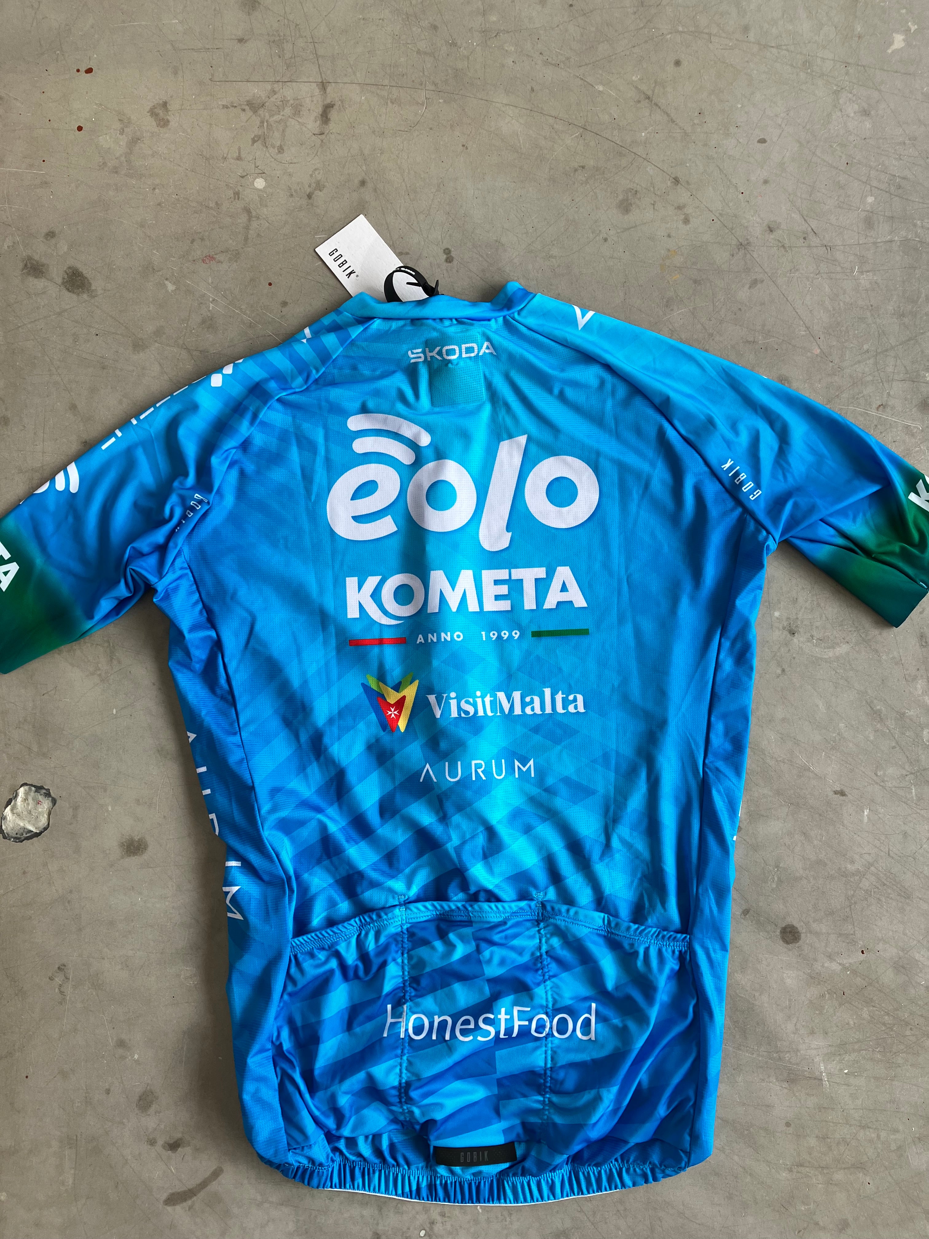 Eolo | Gobik Short Sleeve Jersey | Blue | L | Rider-Issued Pro Team Kit
