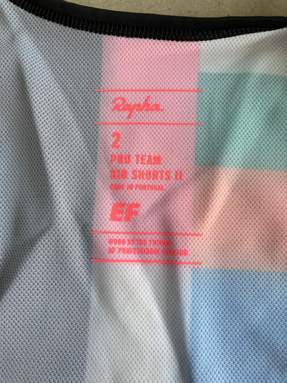 EF | Rapha Giro D'Italia 2021 'Euphoria' Limited Edition Bib Shorts | S | Rider-Issued Pro Team Kit