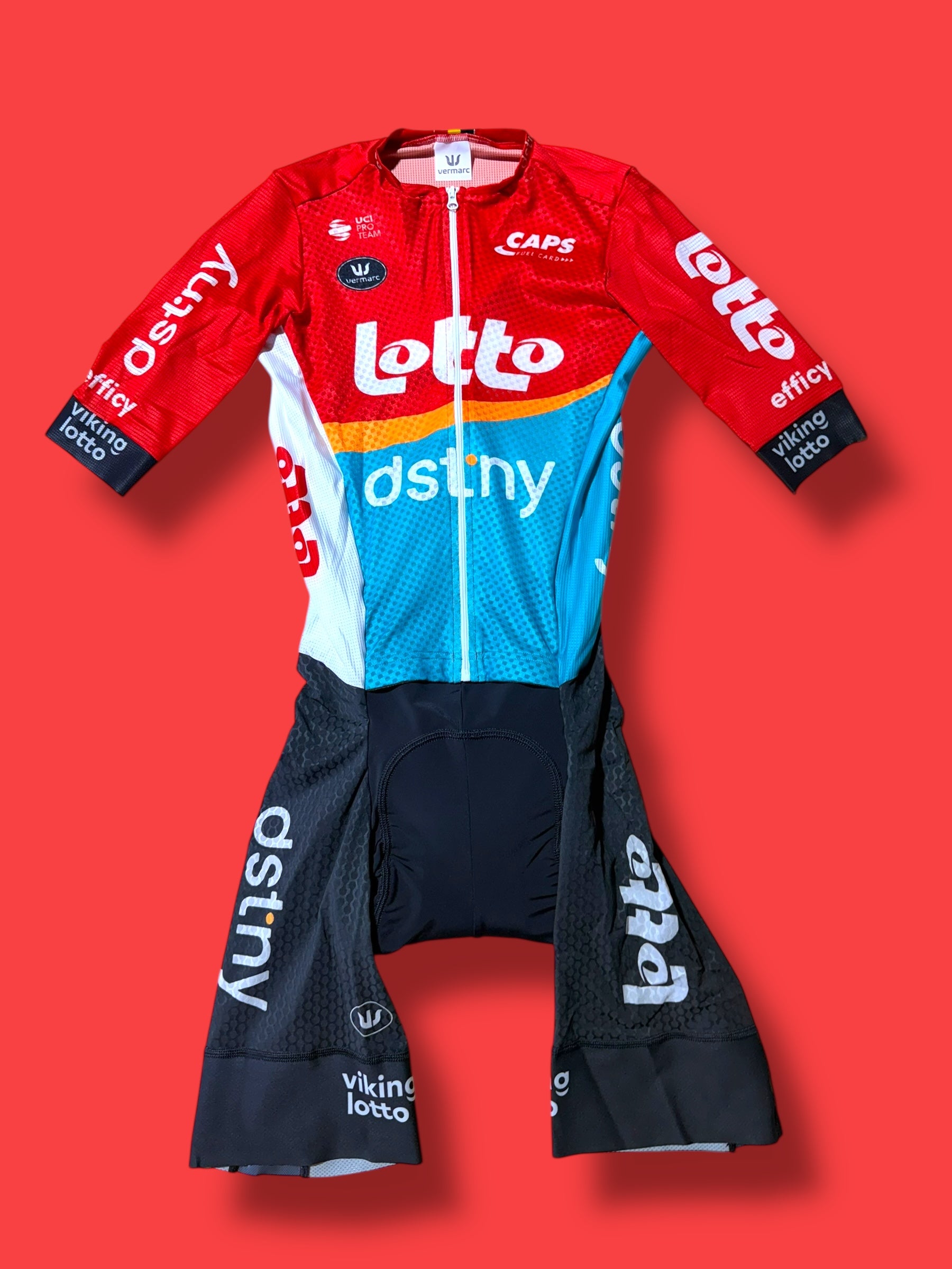 Aero Suit Roadsuit Team Rider Issued |Lotto DSTNY Vermarc| Pro Cycling Kit