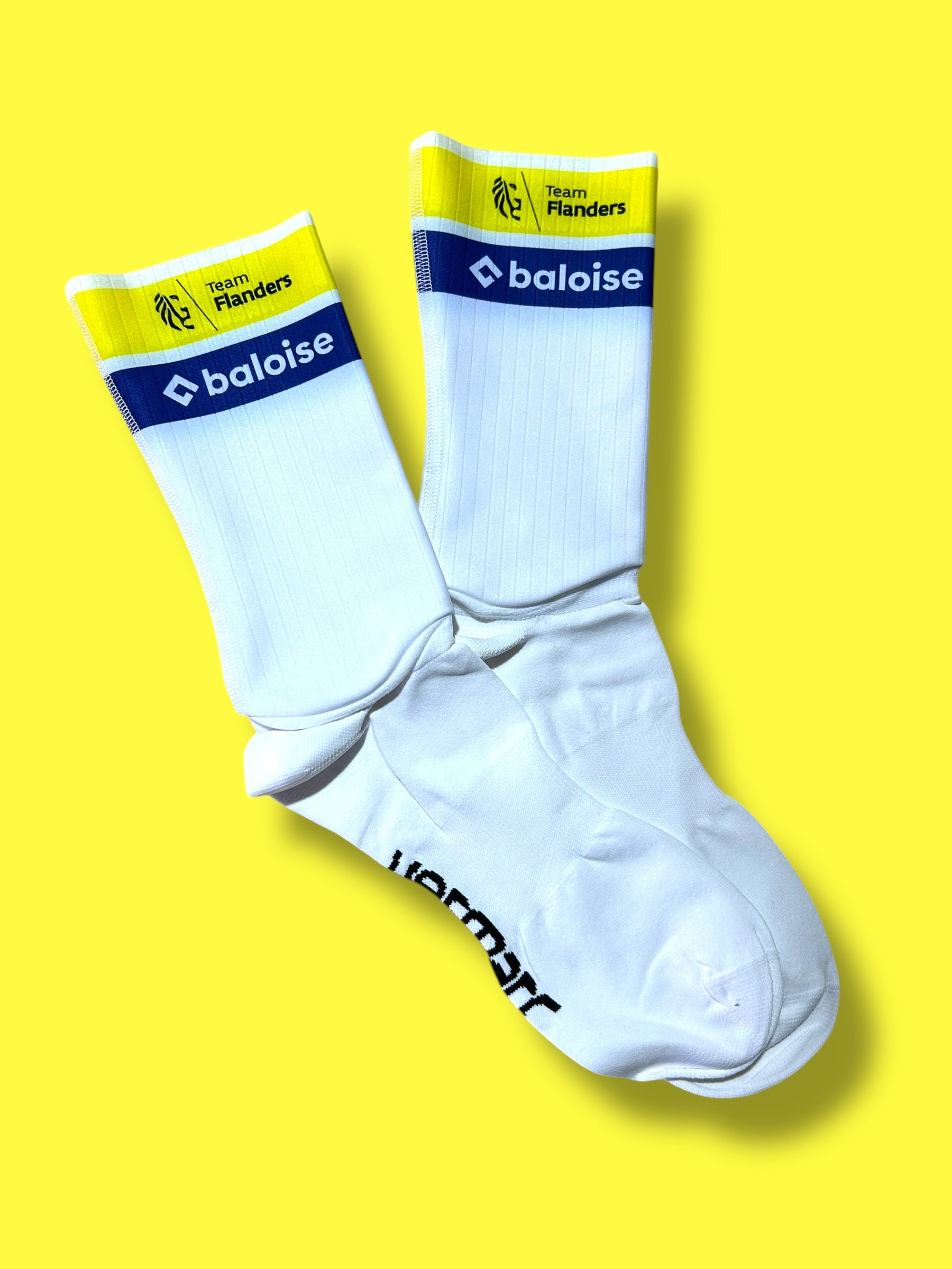 Aero Socks Lightweight Racing - Rider Issued  | Vermarc |  Flanders Baloise| Pro Cycling Kit