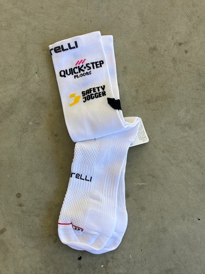 Race Socks | Castelli | Soudal Quick-Step | Pro Team Cycling Kit