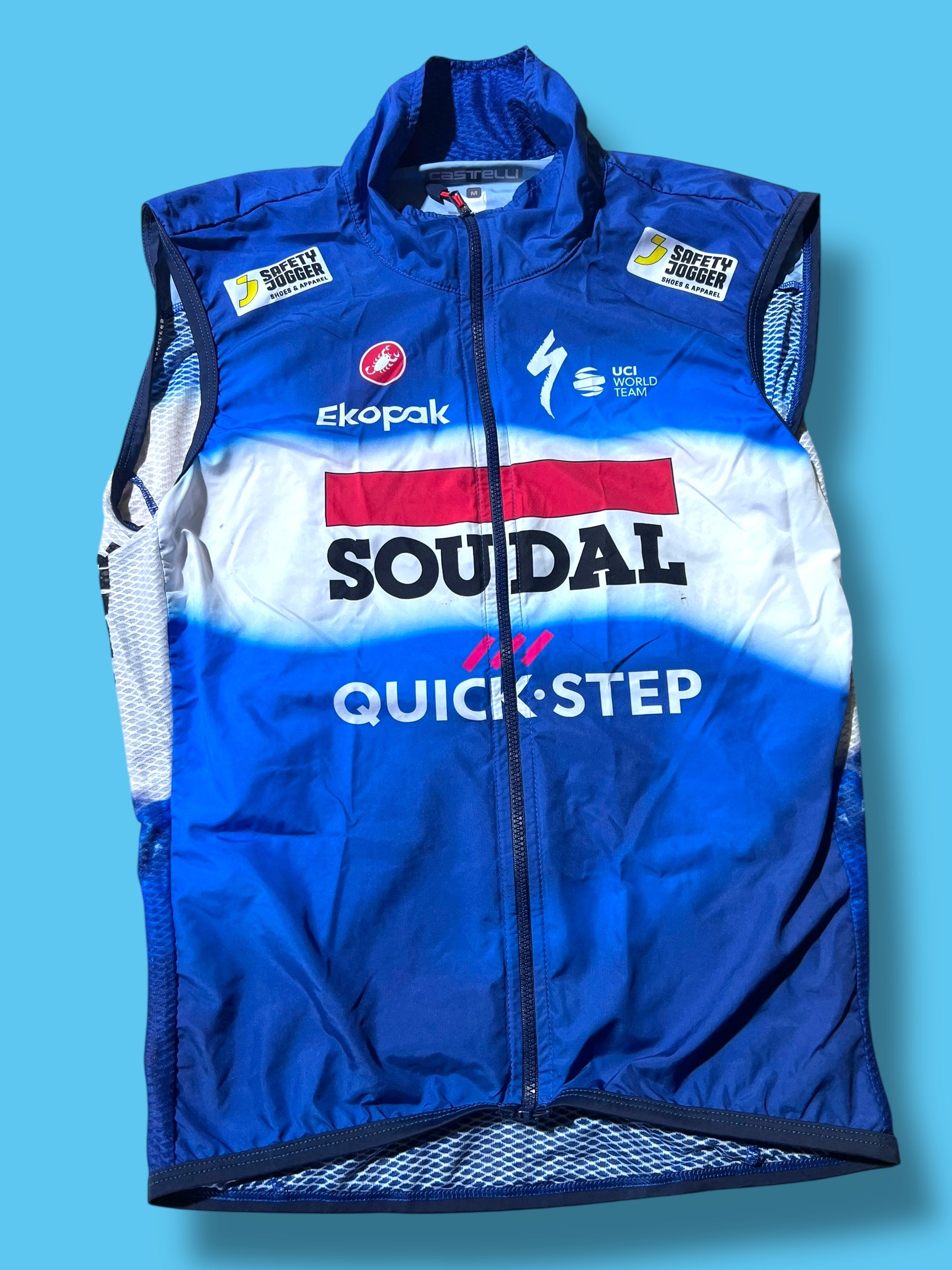 Wind  Vest Gilet Race Winter Packable  | Castelli |  Soudal Quick-Step| Pro Cycling Kit
