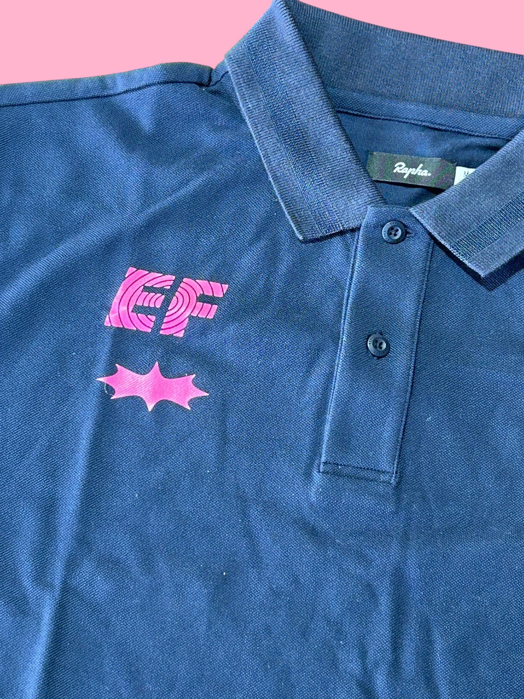 T-Shirt Mens Team Issued Polo Shirts Casual Wear | Rapha Pro Team |  EF Education First  | Pro Cycling Kit
