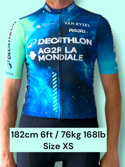 Jersey Midweight Thermal Short Sleeve Racing Maillot  Felpata  | Decathlon AG2R La Mondiale  | Rosti | Pro Cycling Kit