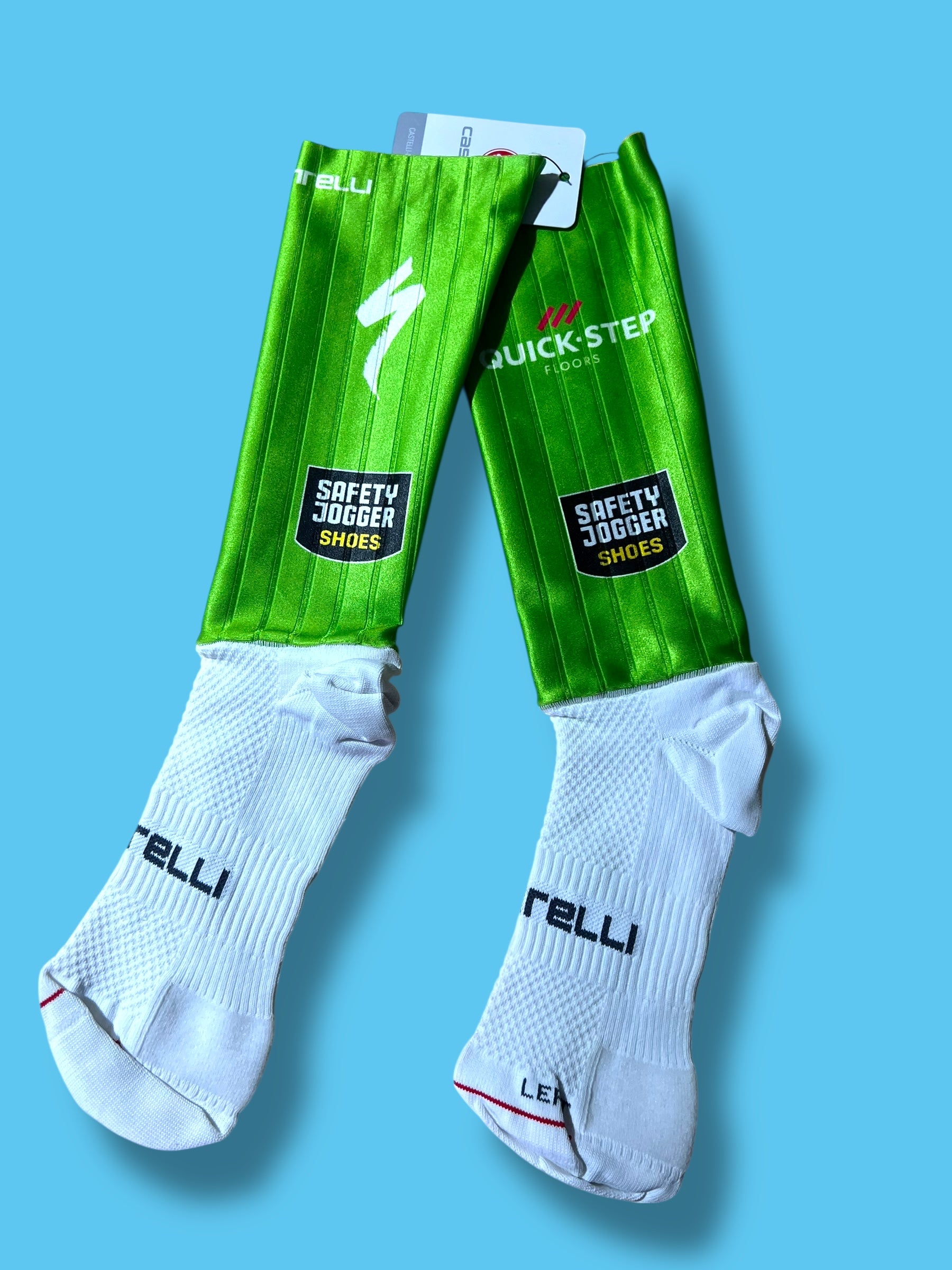 Aero Socks Tour de France Sprinters Jersey  Fast Feet Race Rosso Corso   | Castelli |  Soudal Quick-Step| Pro Cycling Kit