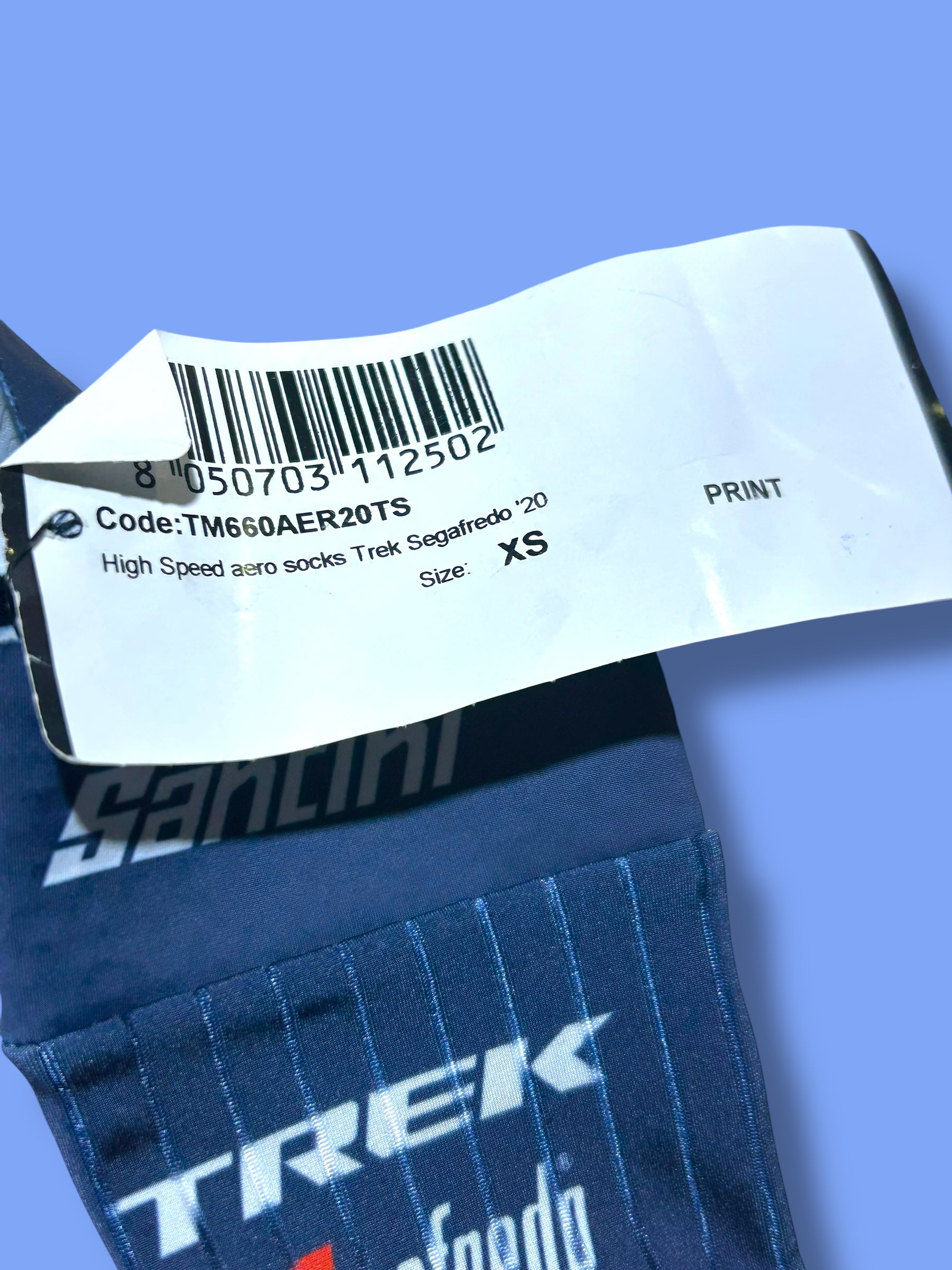 Trek Segafredo | Santini Aero Socks | Navy | XL | Rider-Issued Pro Team Kit
