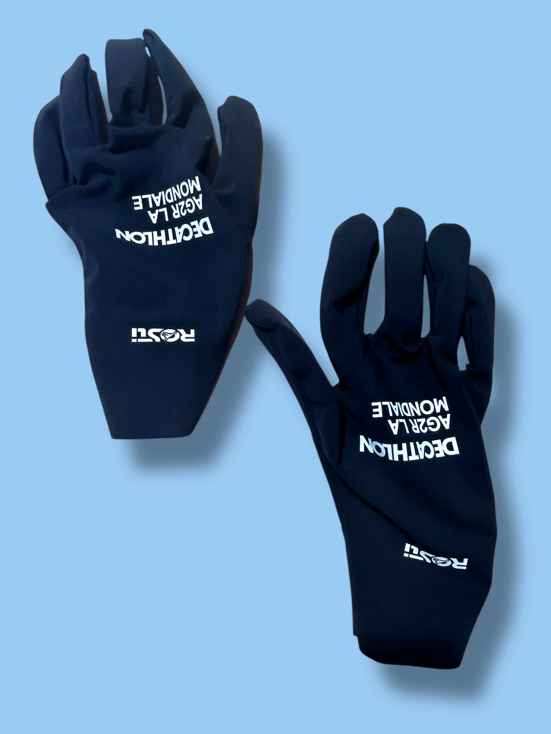 Waterproof Gloves Winter Rain Road Racing  | Decathlon AG2R La Mondiale  | Rosti | Pro Cycling Kit