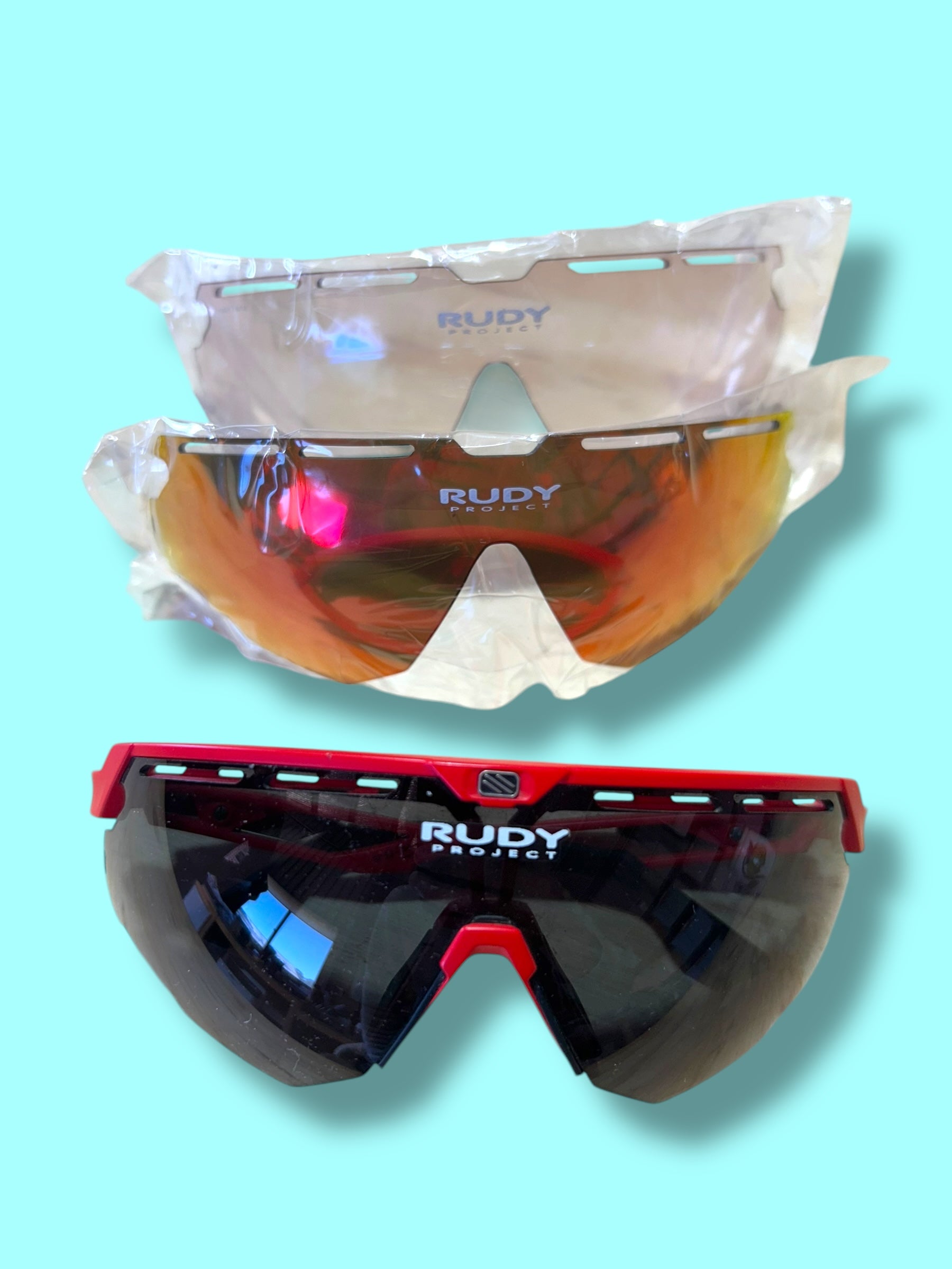 Sunglasses Rudy Defender Rider Issued + Lenses| Rudy Project |Bahrain Victorious| Pro Cycling Kit