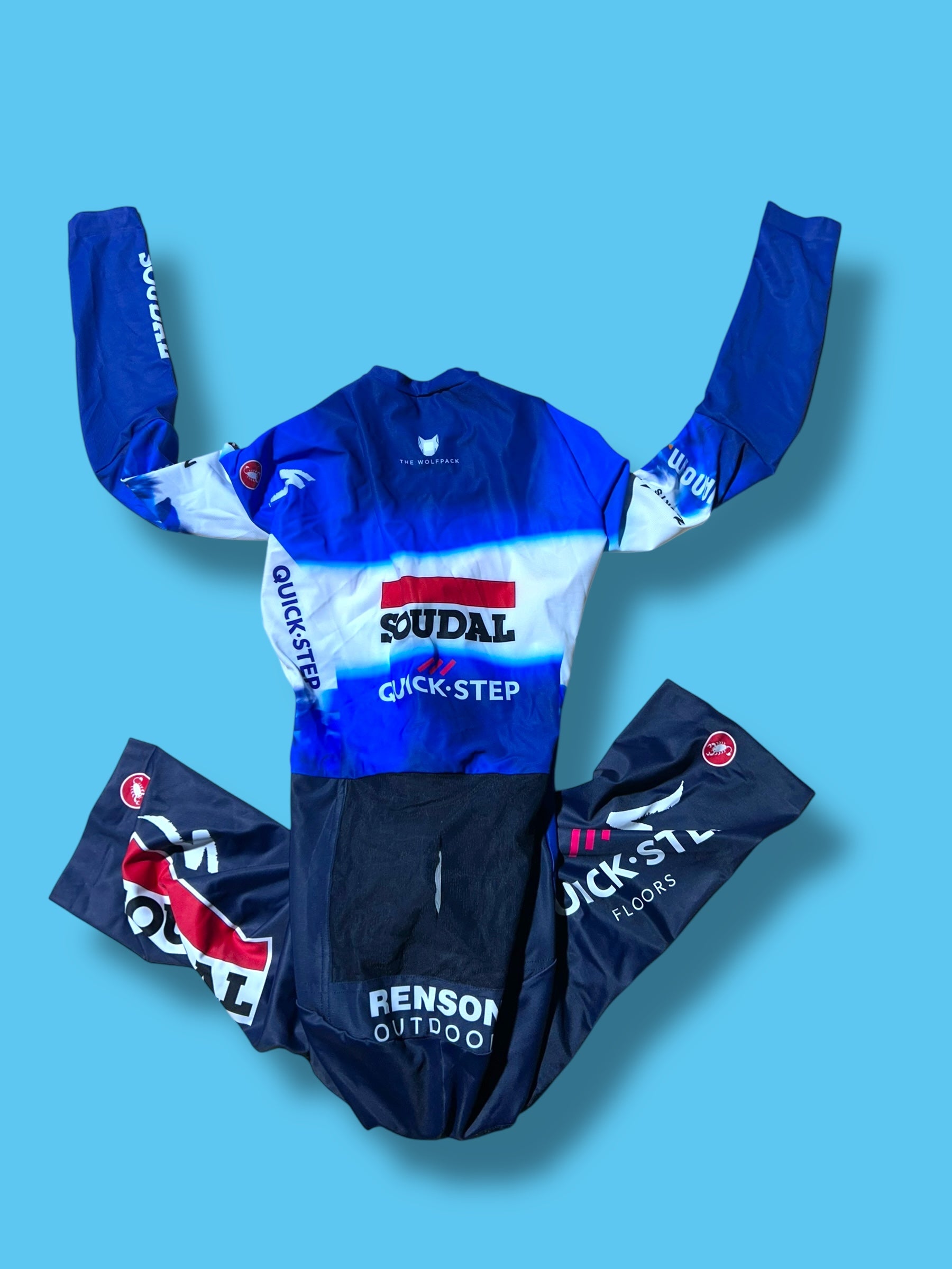 Bodypaint 4.x Speed Suit  TT Suit Time Trial Triathlon Aerosuit  Pro Rider Issued | Castelli |  Soudal Quick-Step Cycling Kit