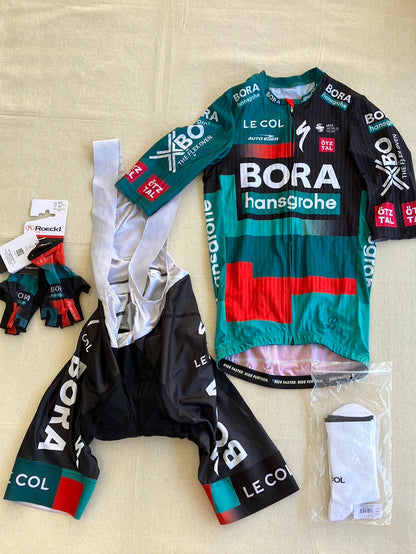 Cycling Clothing Bundle - Aero Jersey, Bib Shorts, Gloves & Socks | Le Col | Bora Hansgrohe | Pro Cycling Kit