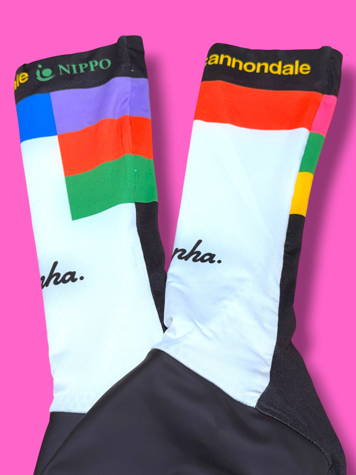 EF 2021 Rider-Issued Aero Shoe Covers Kaleidoscope Giro d'Italia Switchout | EF Education First | Rapha Men's Pro Kit