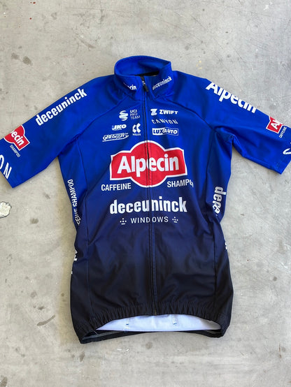 Winter Gabba Jacket Short Sleeve - Thermal windproof water-resistant Jacket/Jersey | Kalas | Alpecin Deceuninck | Pro Cycling Kit