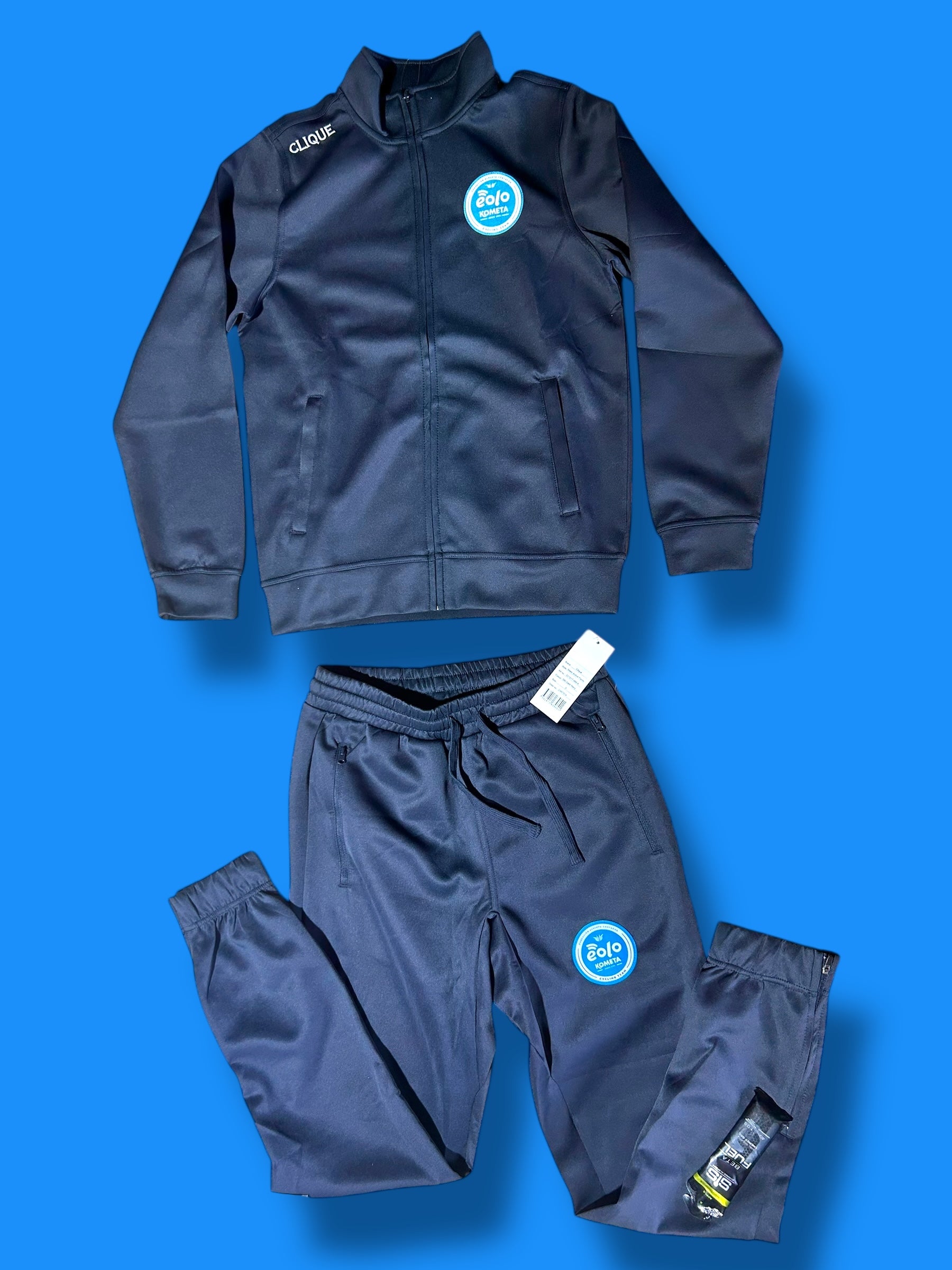 Casual Track Suit (Zip Top + Sweat Pants)|Eolo Kometa Gobik| Pro Cycling Kit