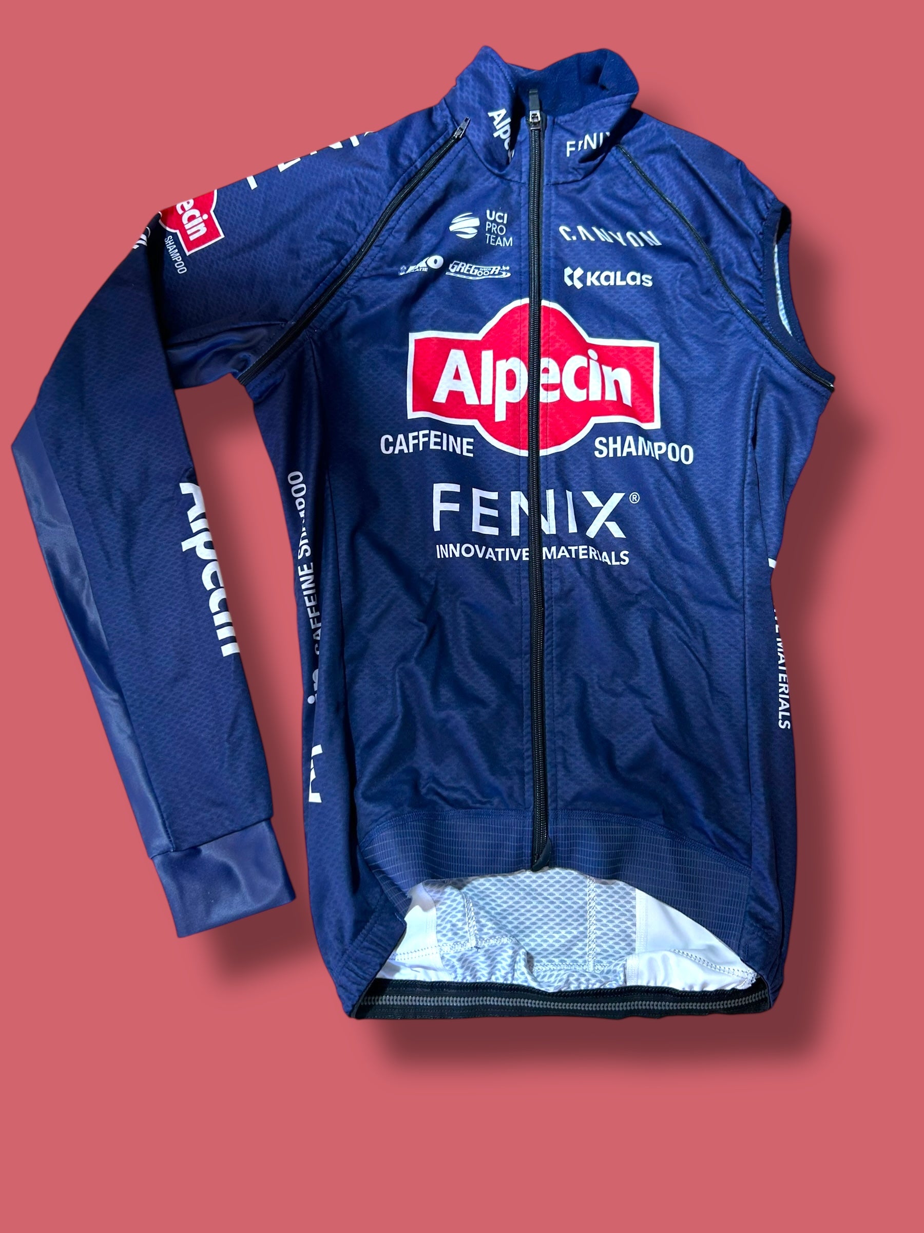 Winter Jacket Gilet Removable Sleeves WIndproof| Alpecin Deceuninck Kalas| Pro Cycling Kit